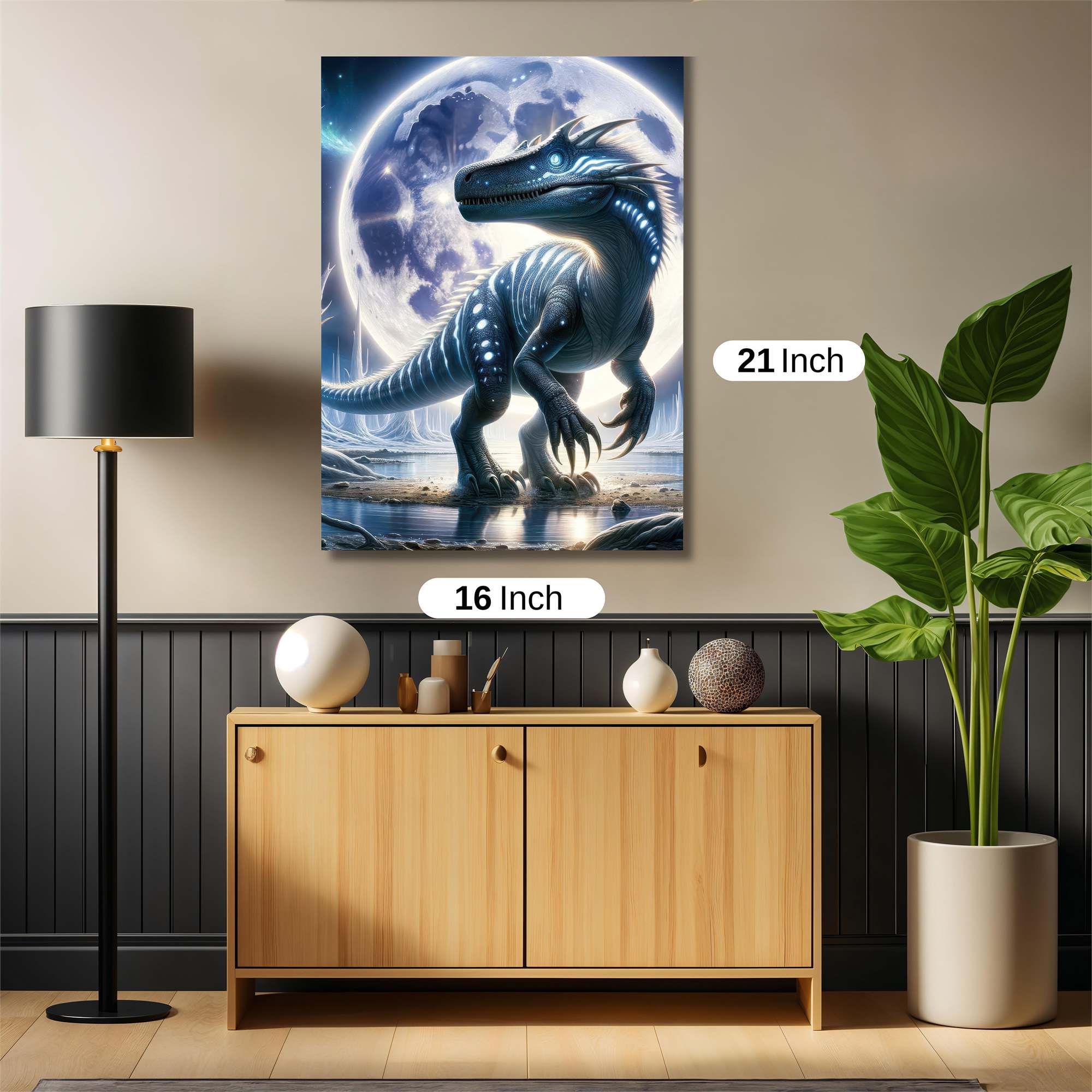 Moonlit Raptor Safe Wall Magnetic / M