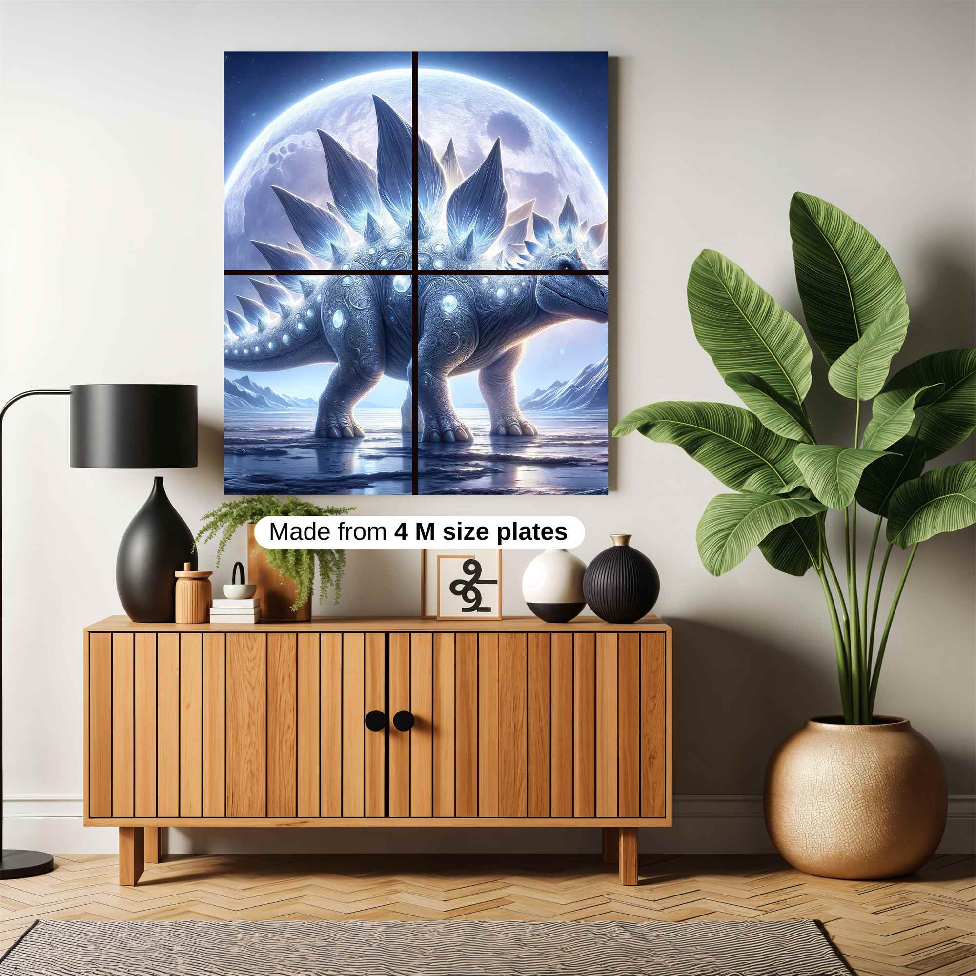 Moonlit Stegosaur Safe Wall Magnetic / M