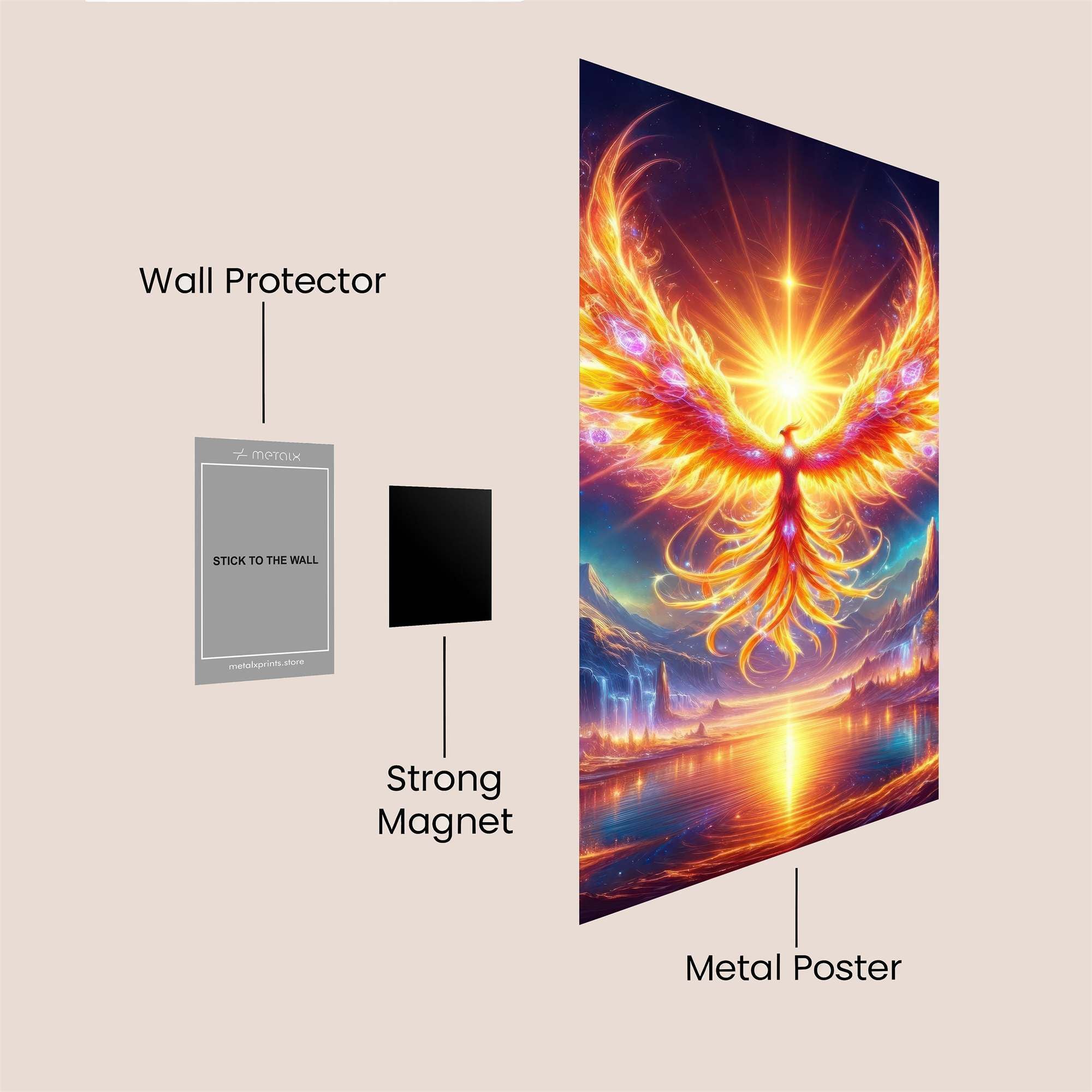 Phoenix Radiance Safe Wall Magnetic / M