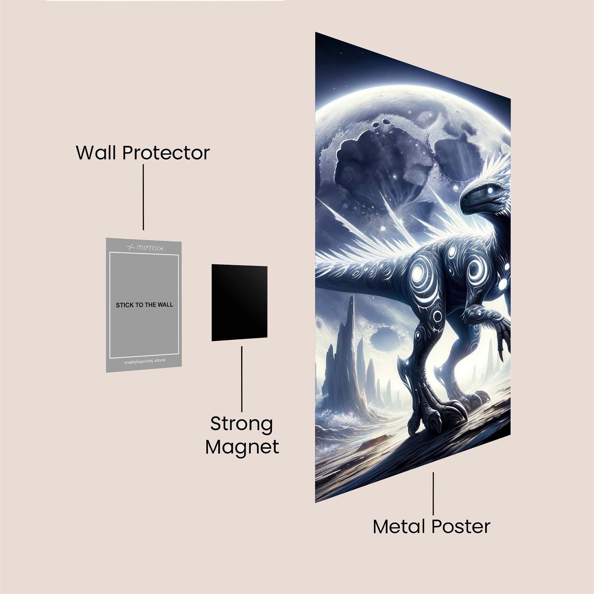 Velociraptor Radiance Safe Wall Magnetic / M