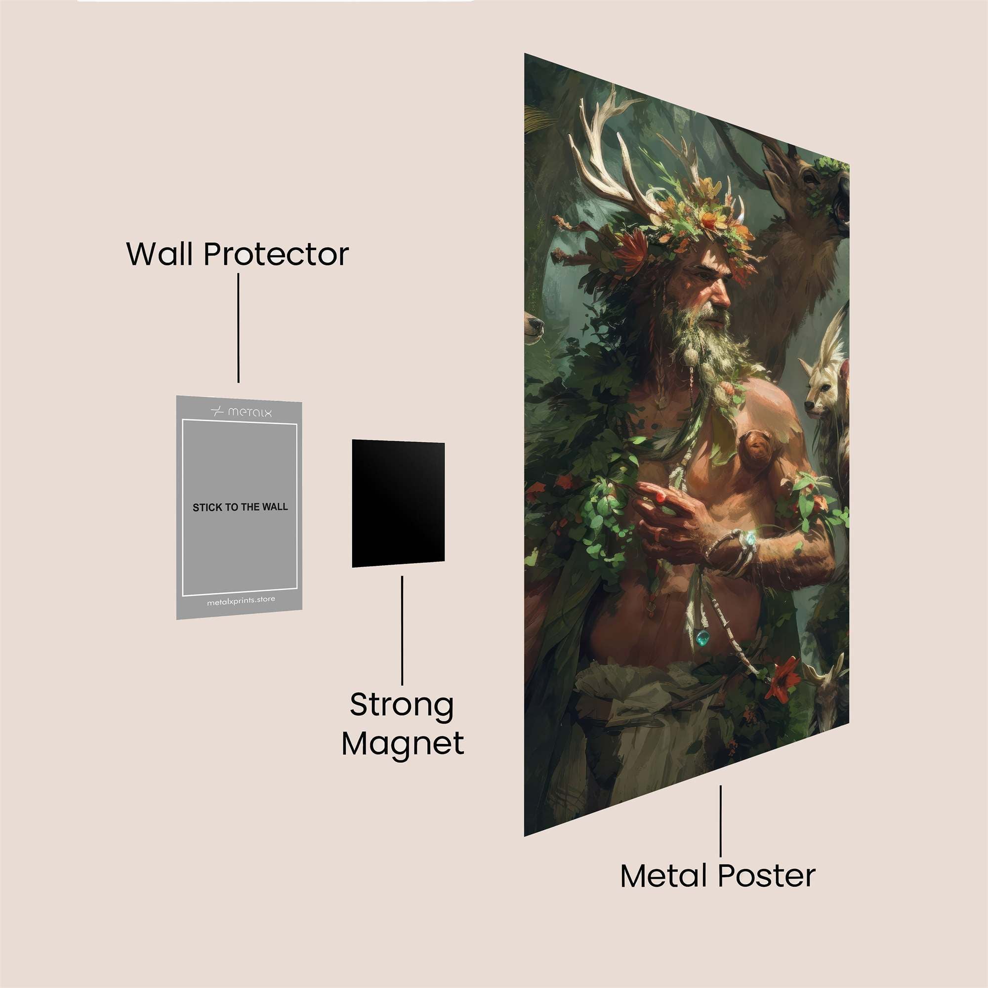 Cernunnos Enchanting Safe Wall Magnetic / M