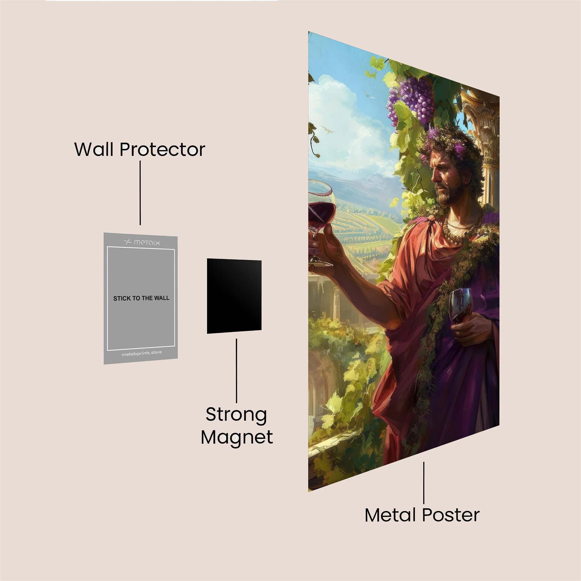 Dionysus Delight Safe Wall Magnetic / M