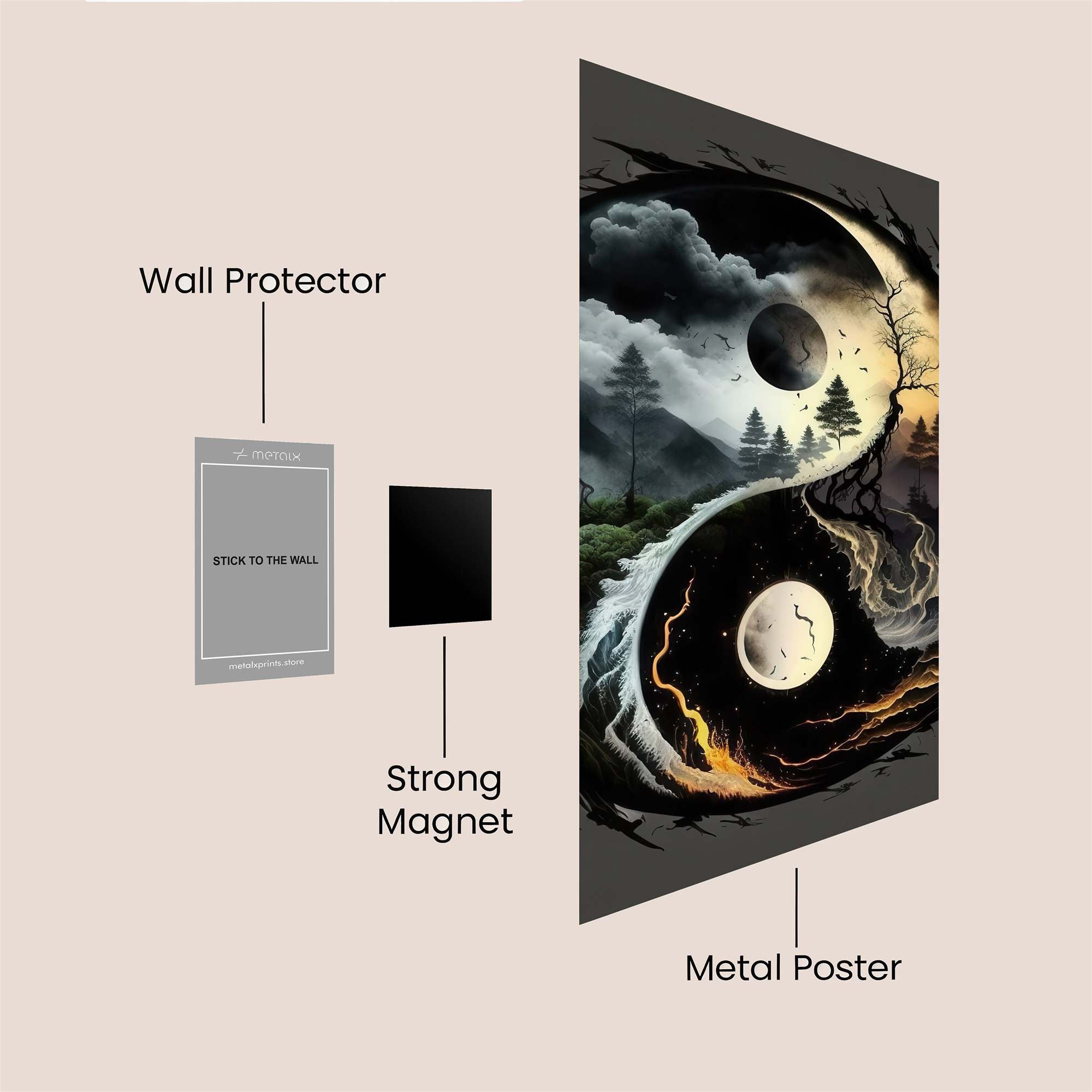 YinYangHarmony Safe Wall Magnetic / M