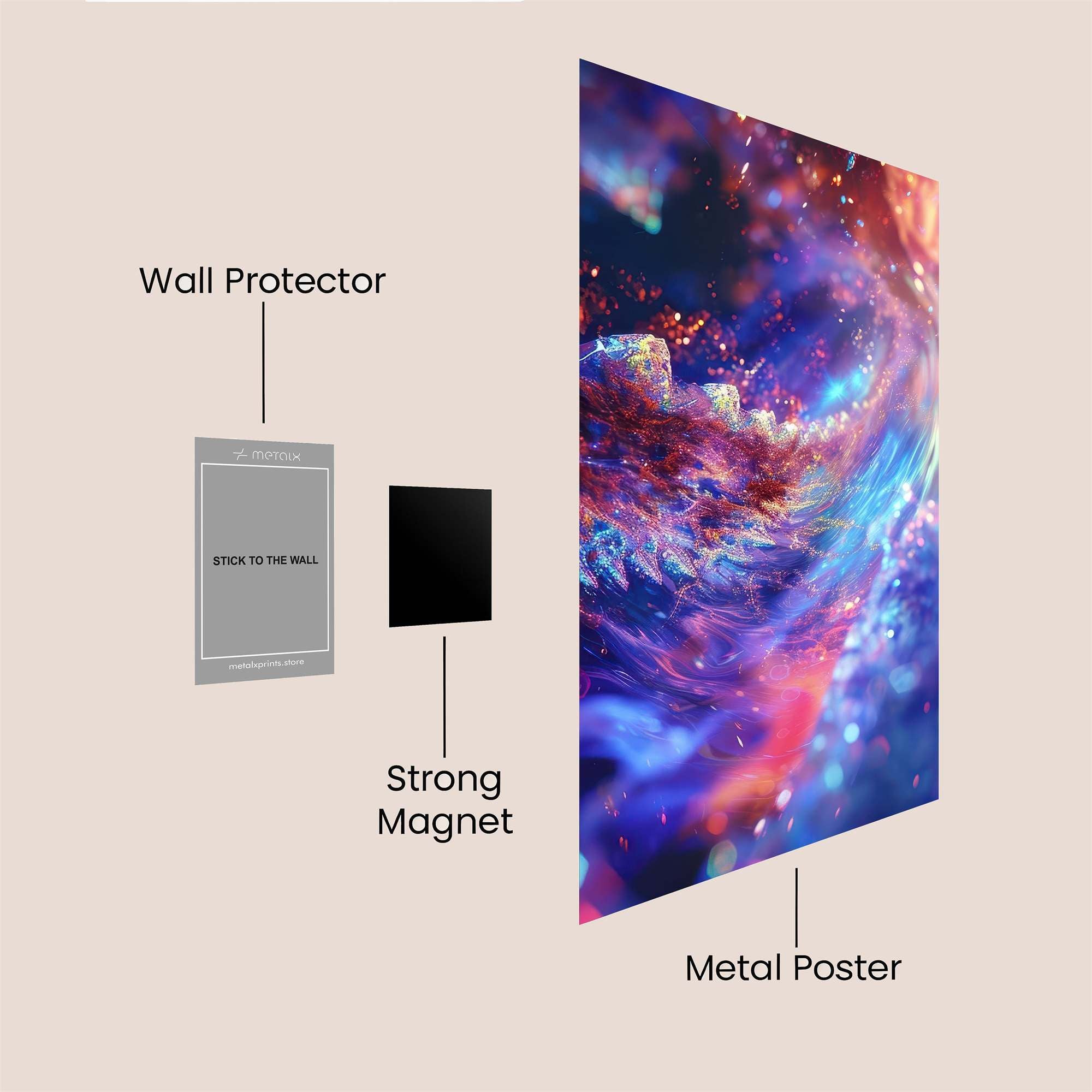 Cosmic Whimsy Safe Wall Magnetic / M