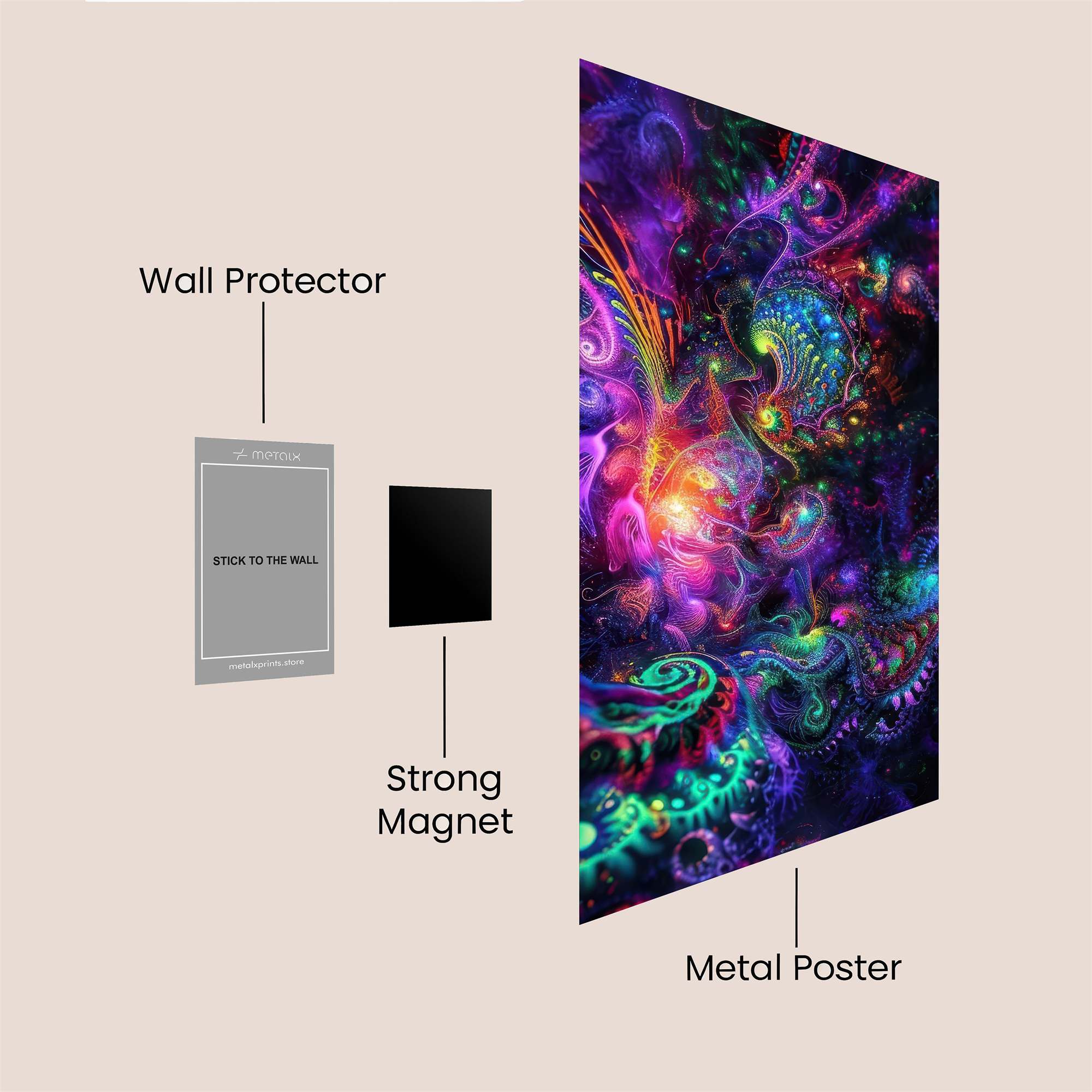 Cosmic Whimsy Safe Wall Magnetic / M