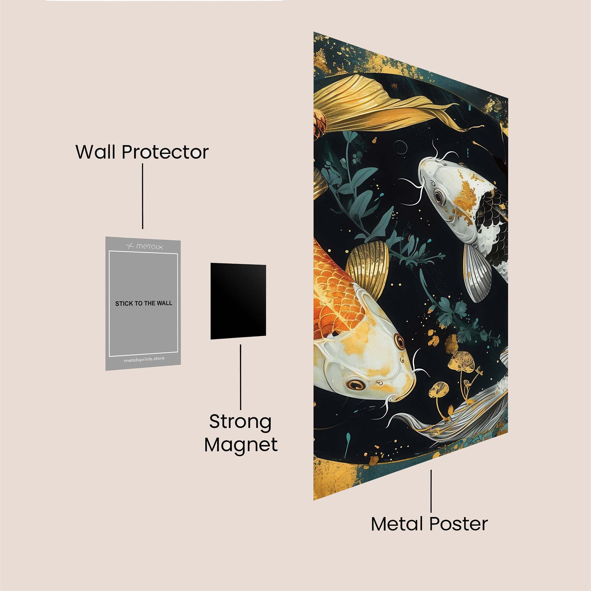 Koi Harmony Safe Wall Magnetic / M