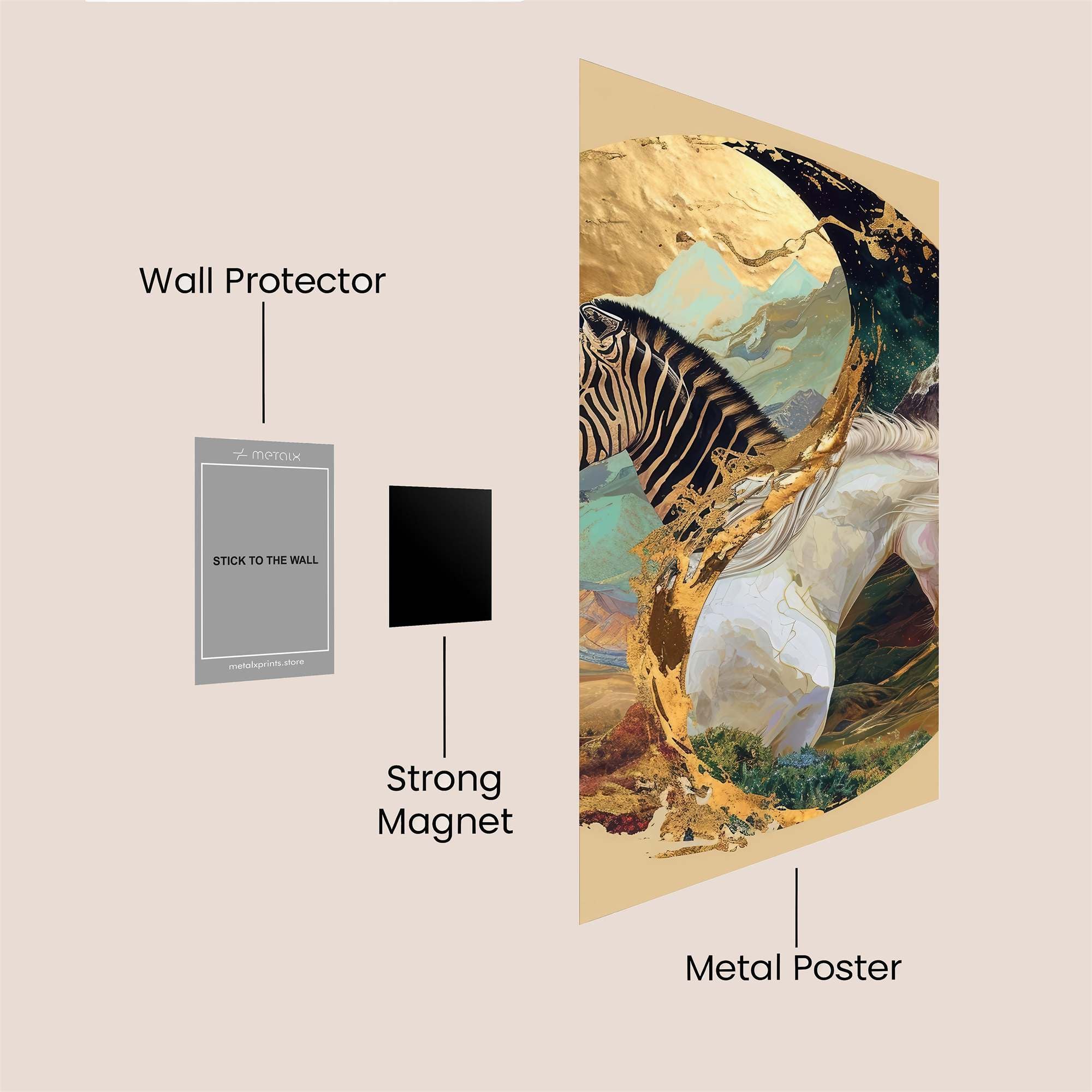 Zebra Harmony Safe Wall Magnetic / M