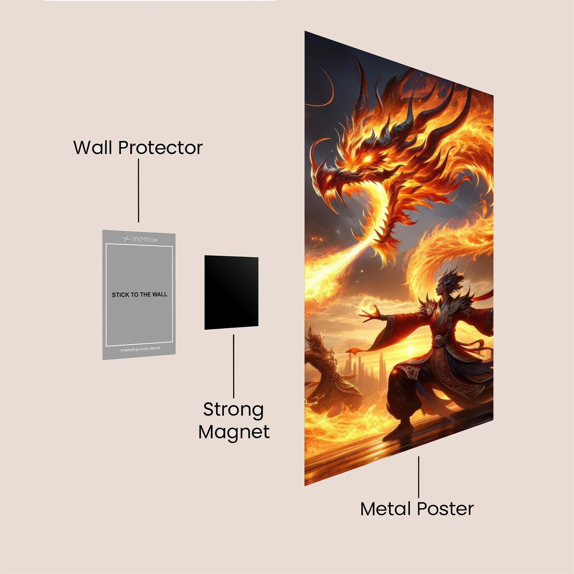 Dragon Ignition Safe Wall Magnetic / M