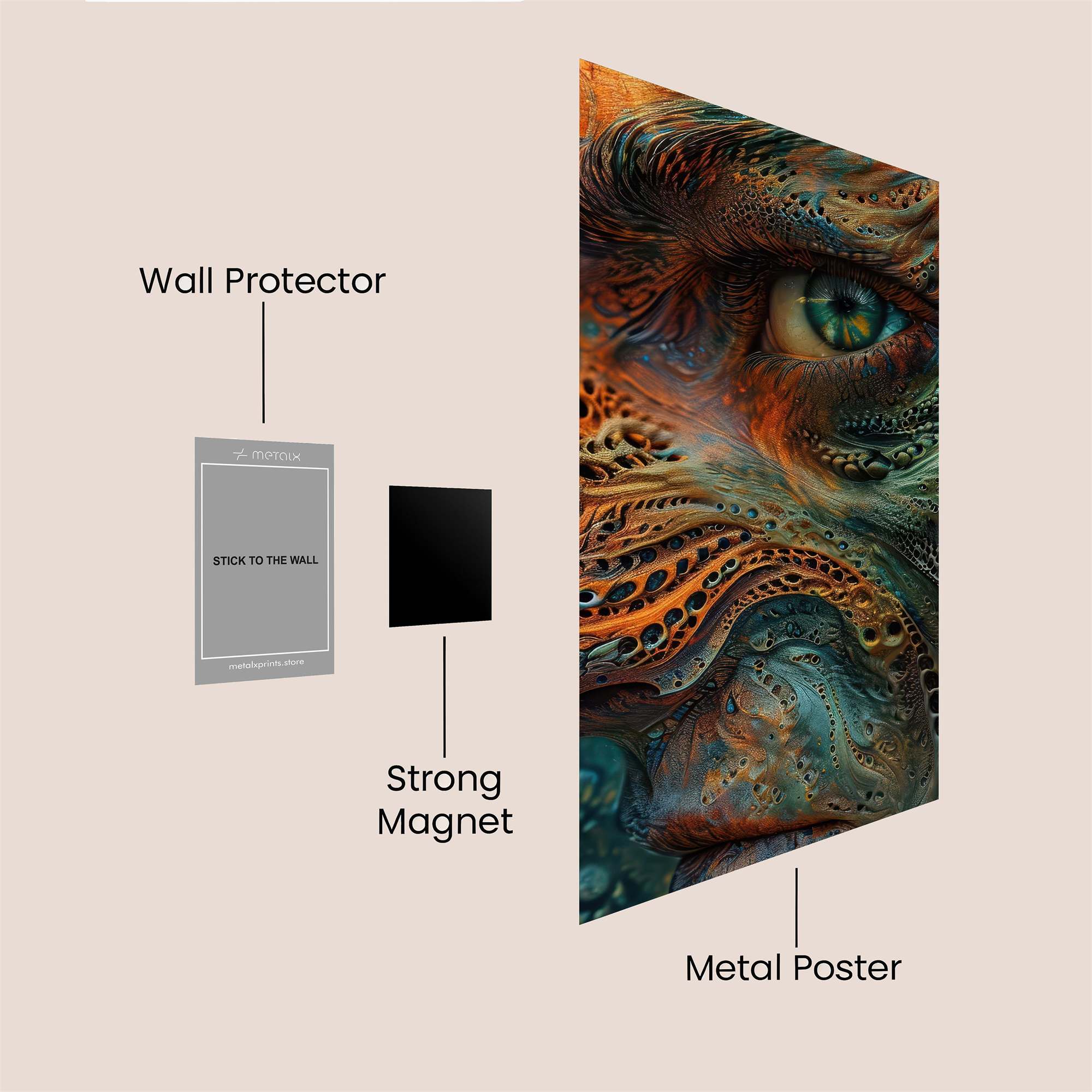 Alien Intrigue Safe Wall Magnetic / M