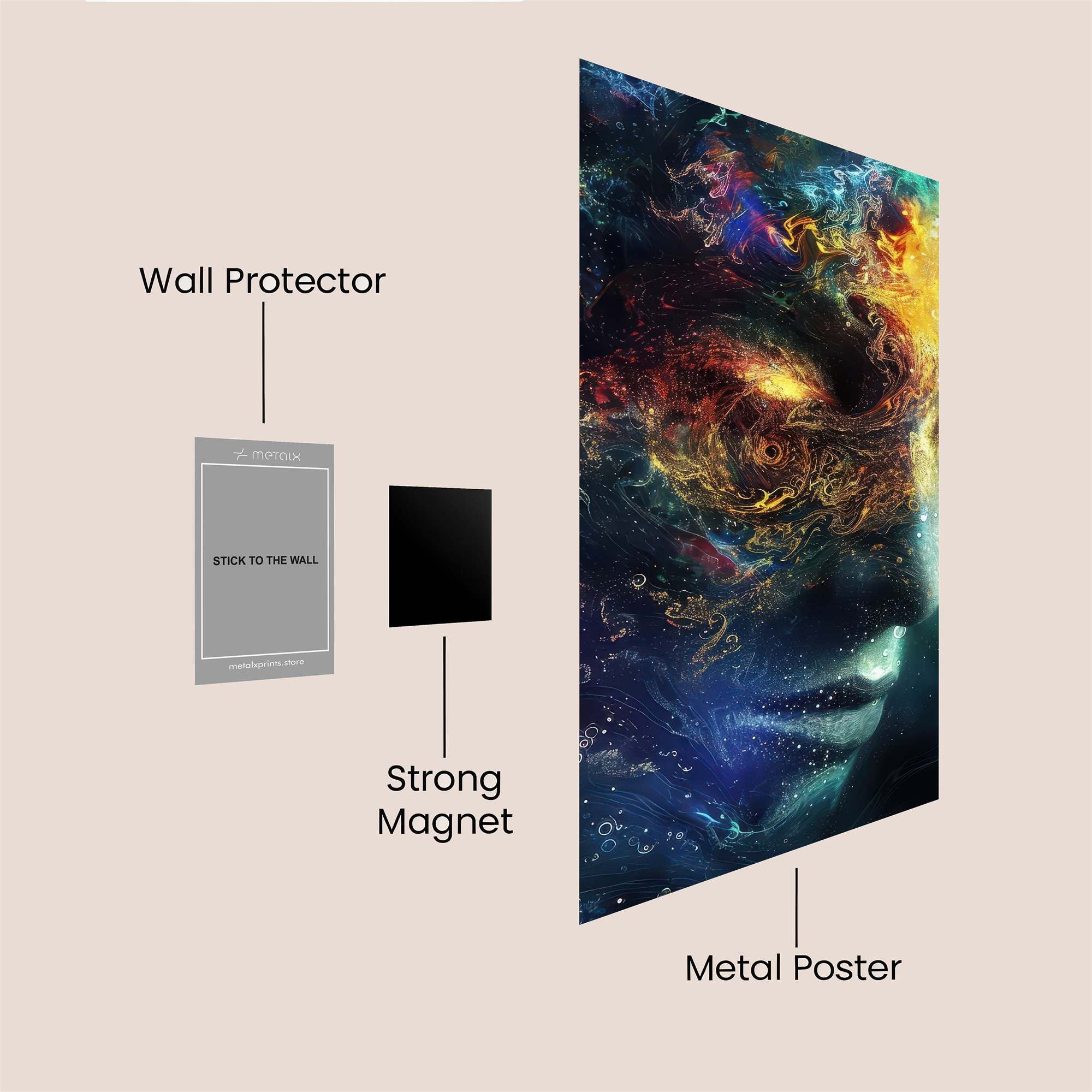 Cosmic Serenity Safe Wall Magnetic / M