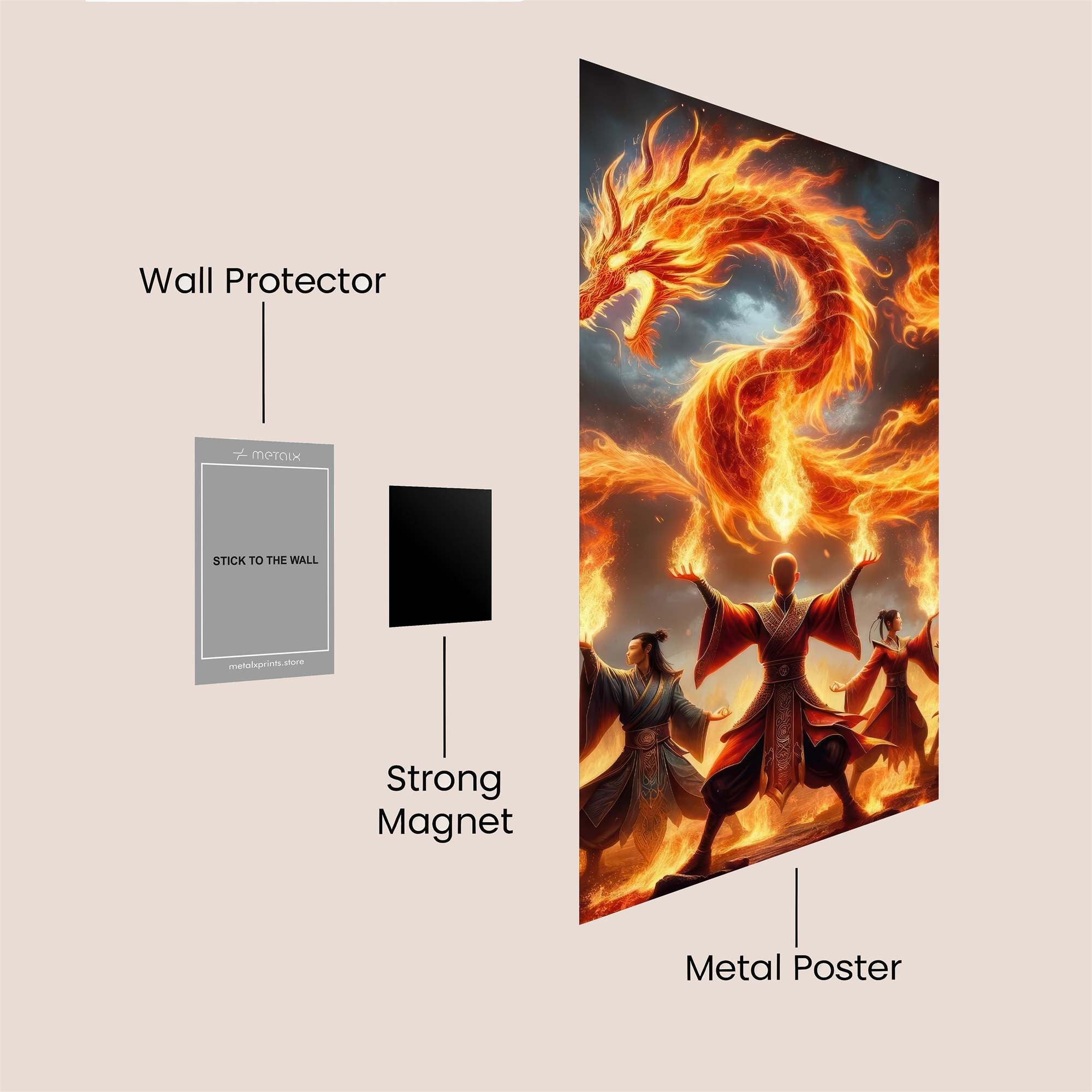 Fire Summoner Safe Wall Magnetic / M