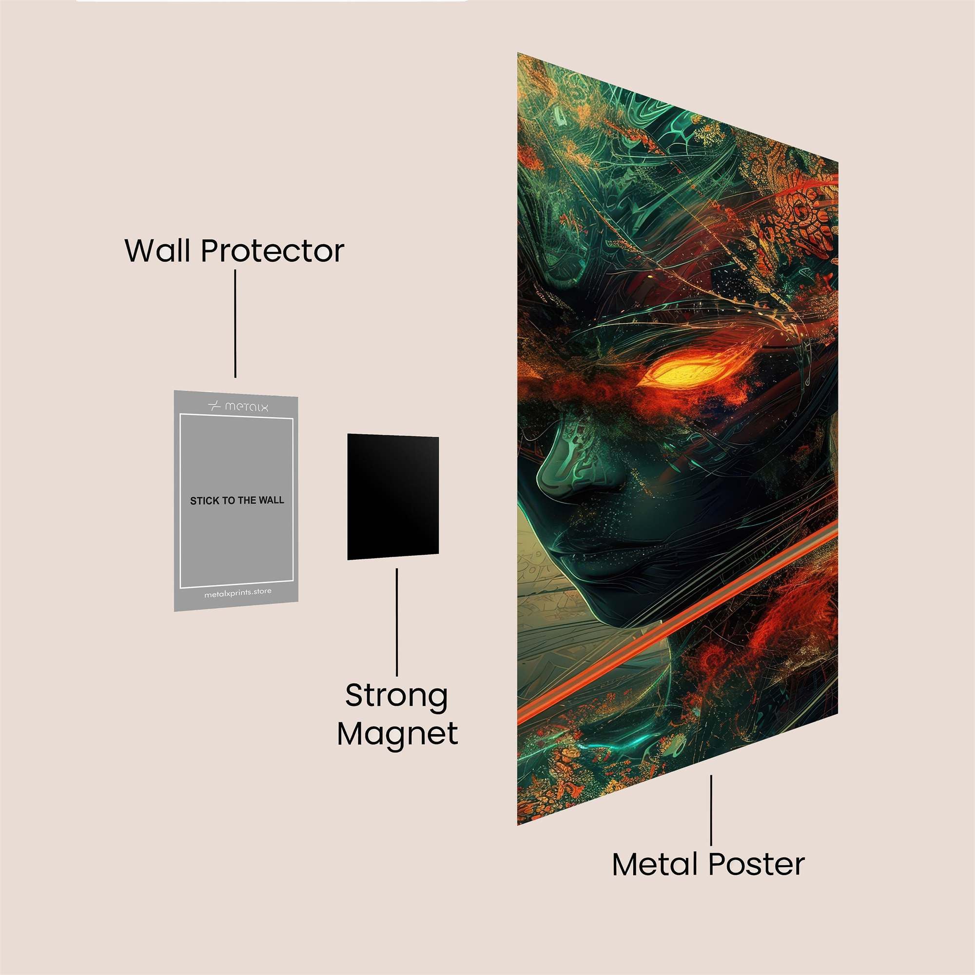 Eldritch Blaze Safe Wall Magnetic / M