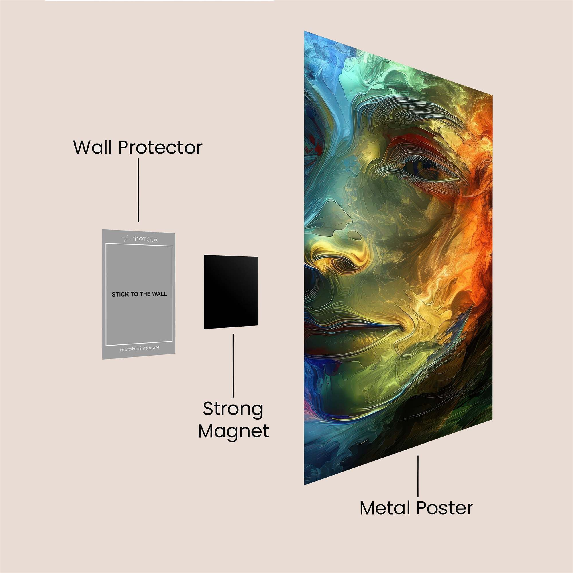 Cosmic Serenity Safe Wall Magnetic / M