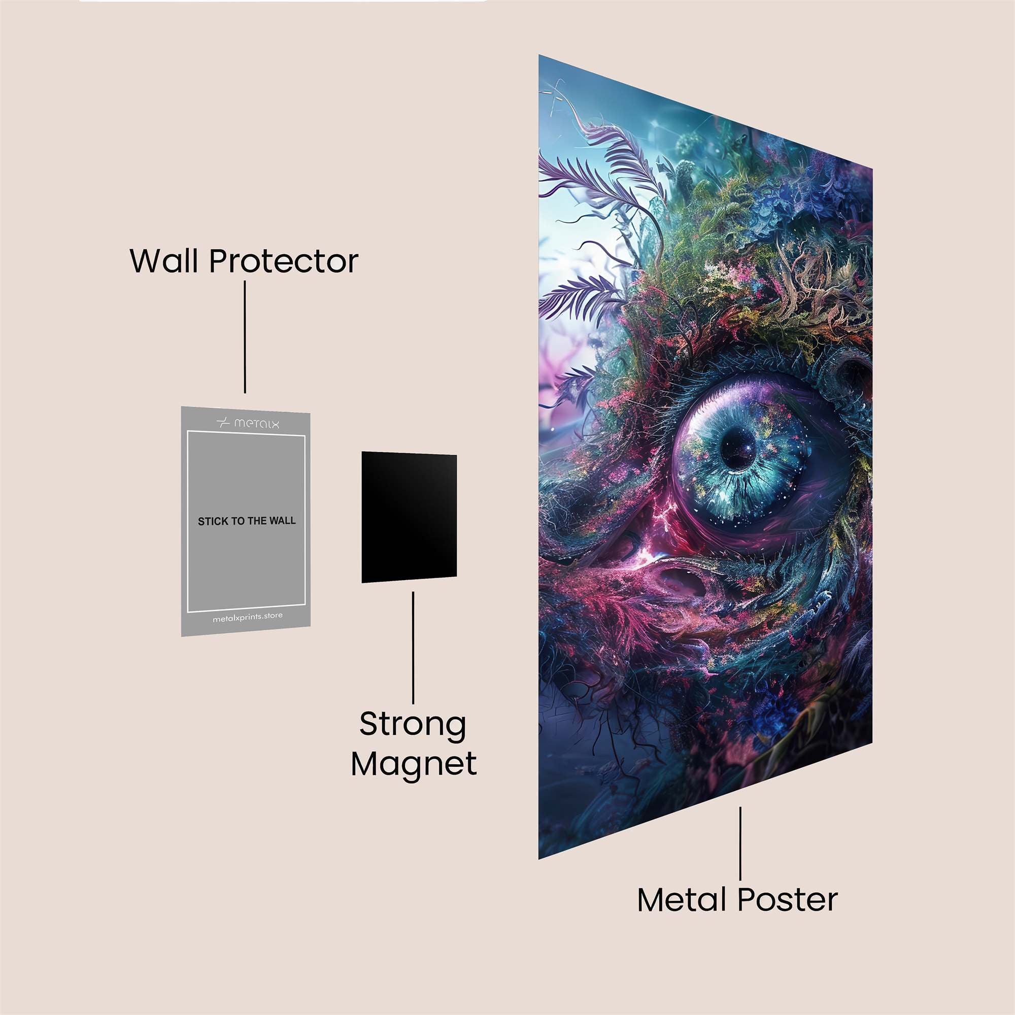 Nature's Whimsy Safe Wall Magnetic / M