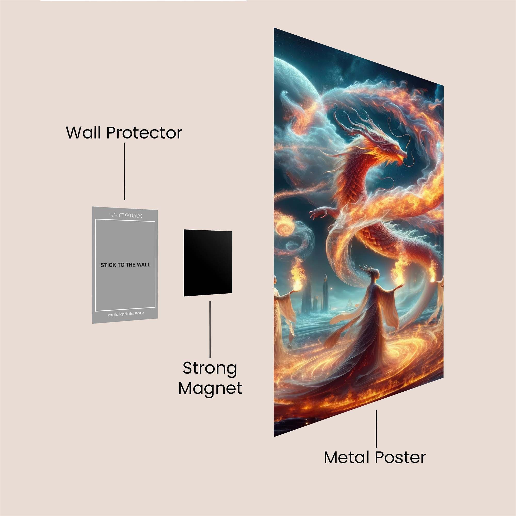 Dragon Enchantment Safe Wall Magnetic / M