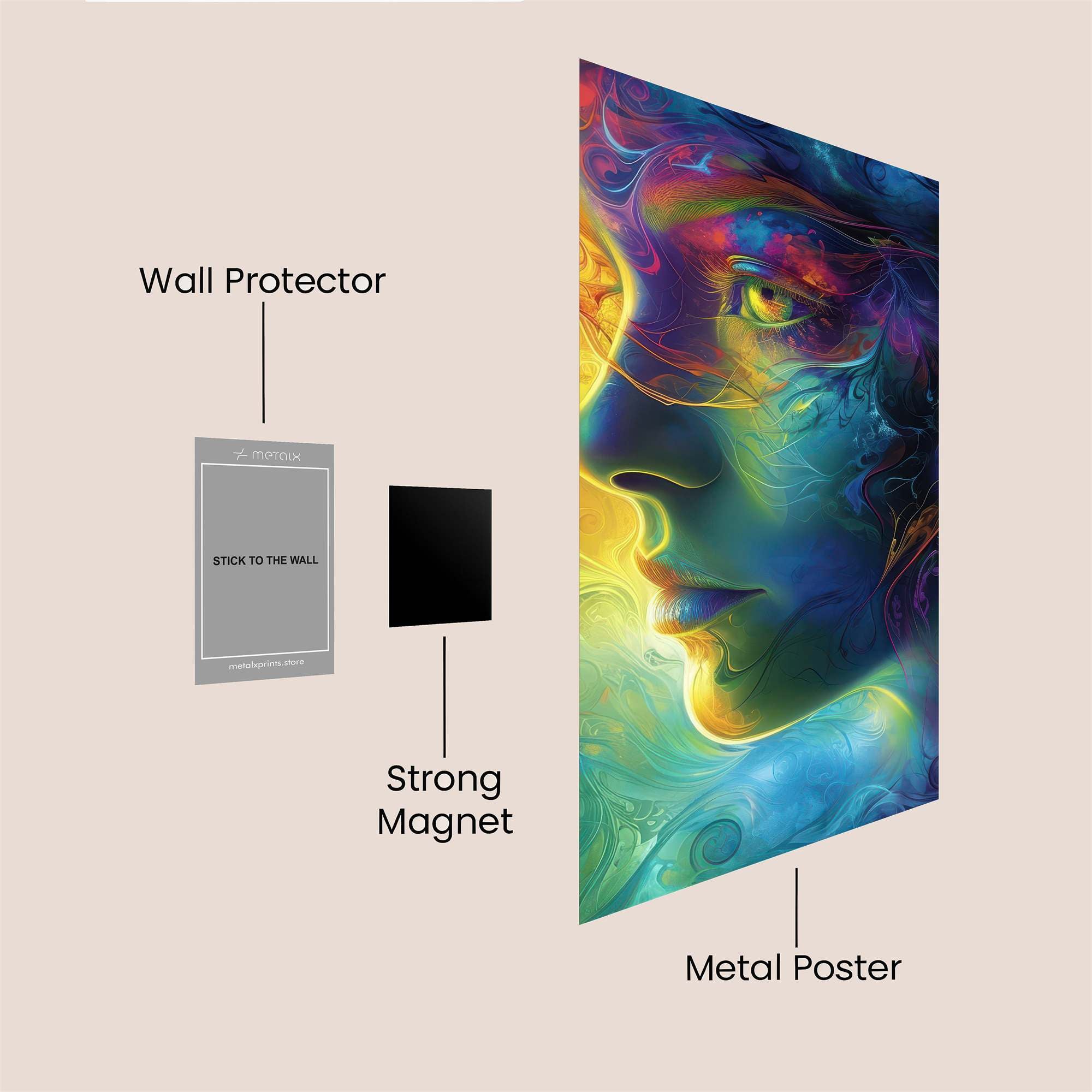 Mystic Aura Safe Wall Magnetic / M