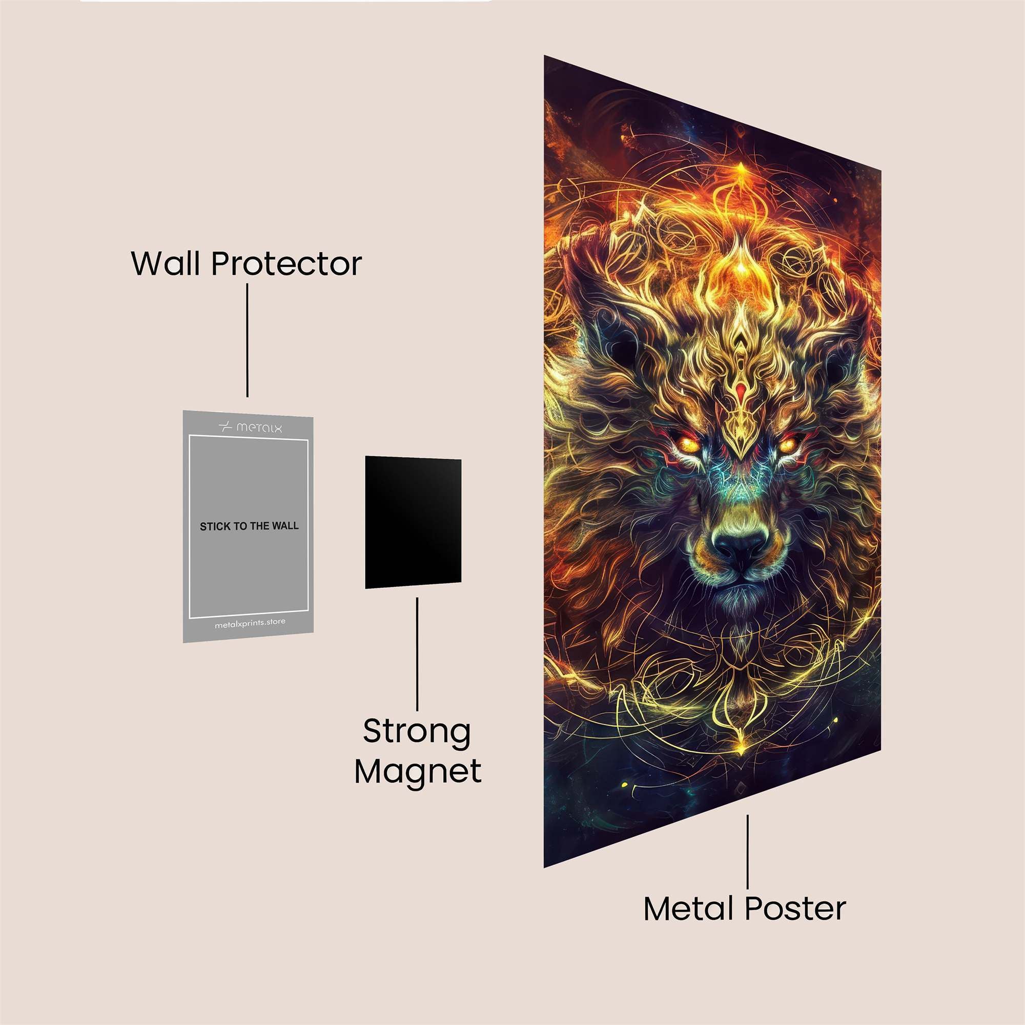 Wolf Enigma Safe Wall Magnetic / M