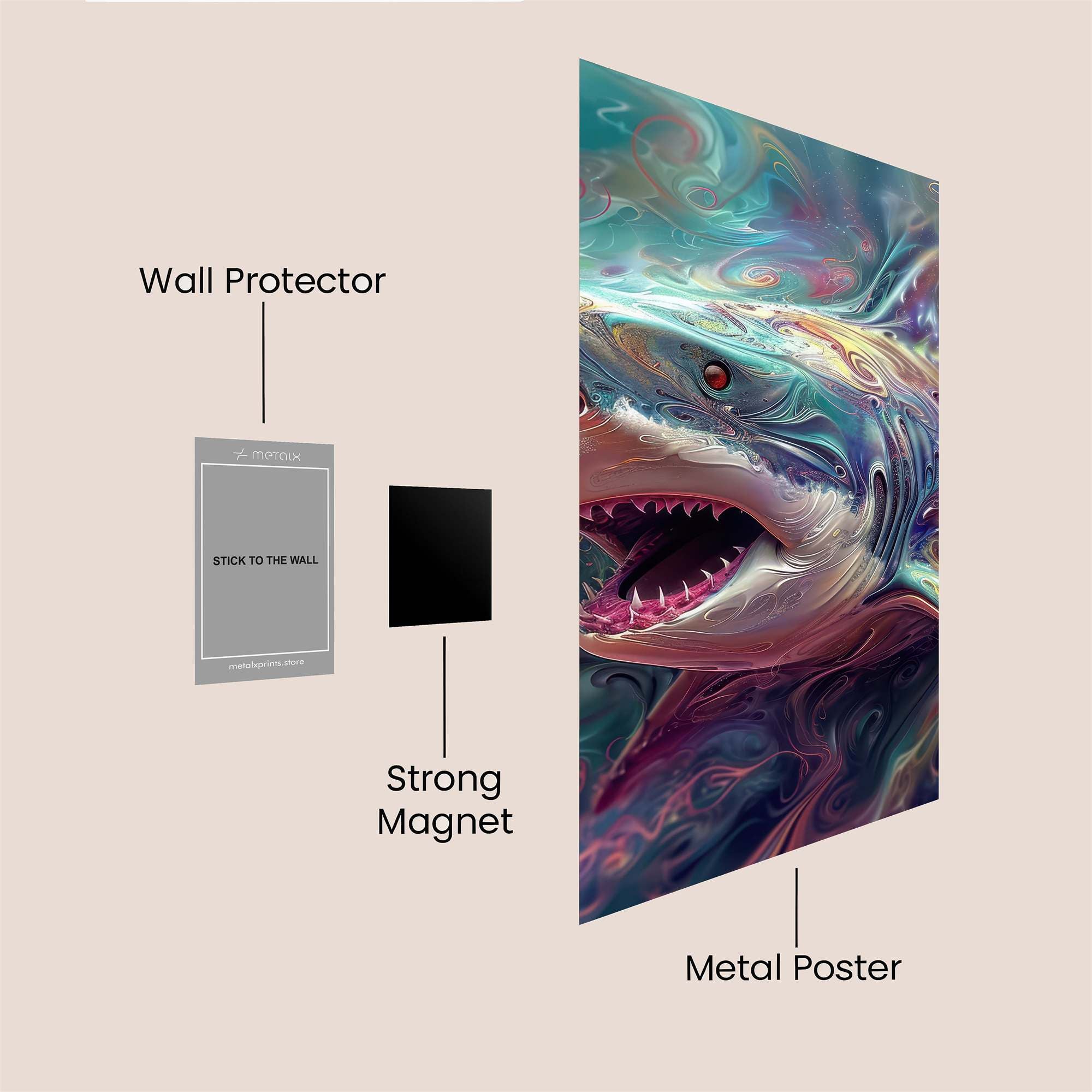 Shark Dreamscape Safe Wall Magnetic / M