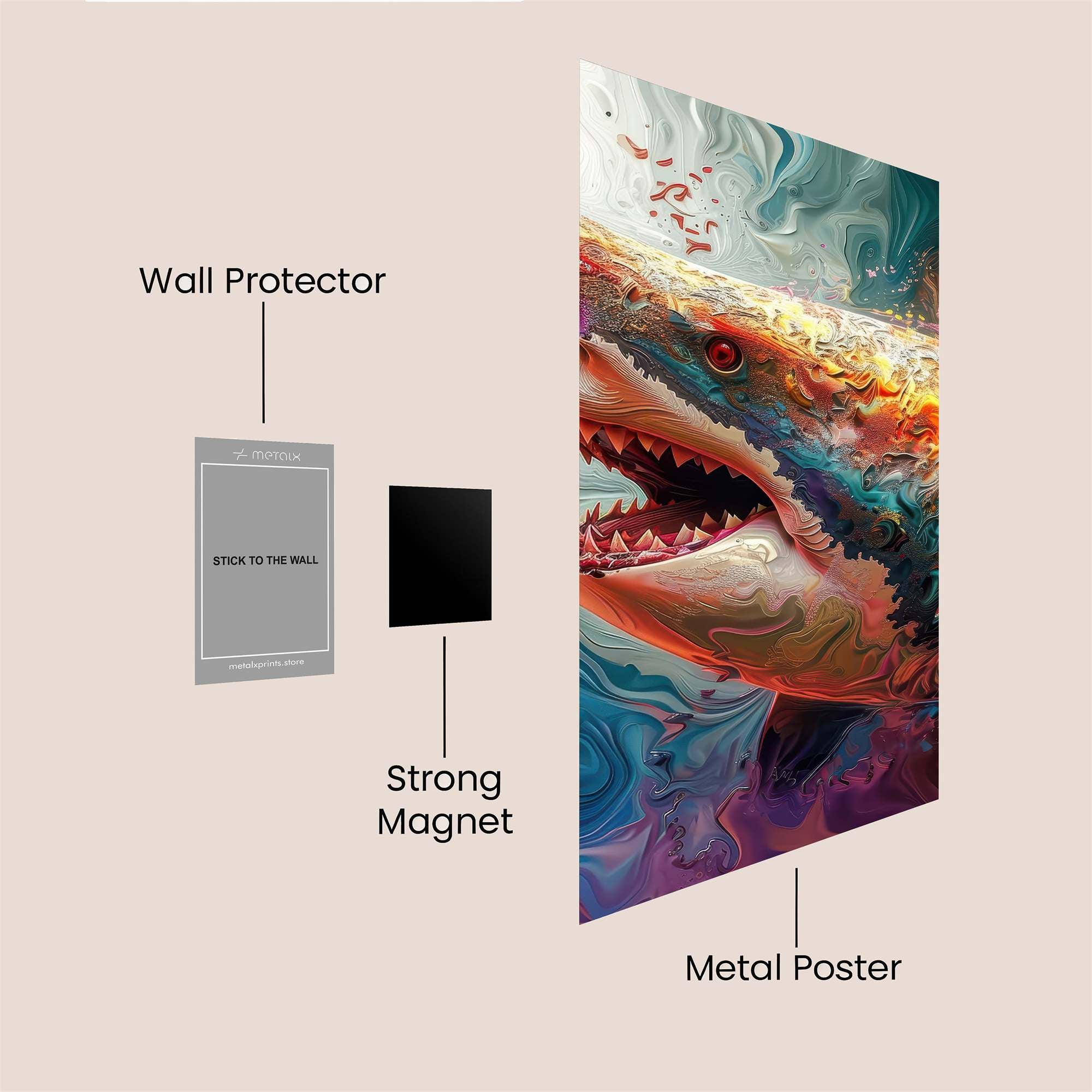 Shark Rave Safe Wall Magnetic / M