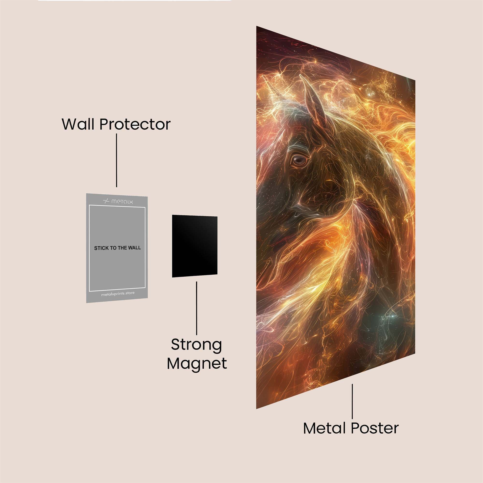 Stallion Blaze Safe Wall Magnetic / M