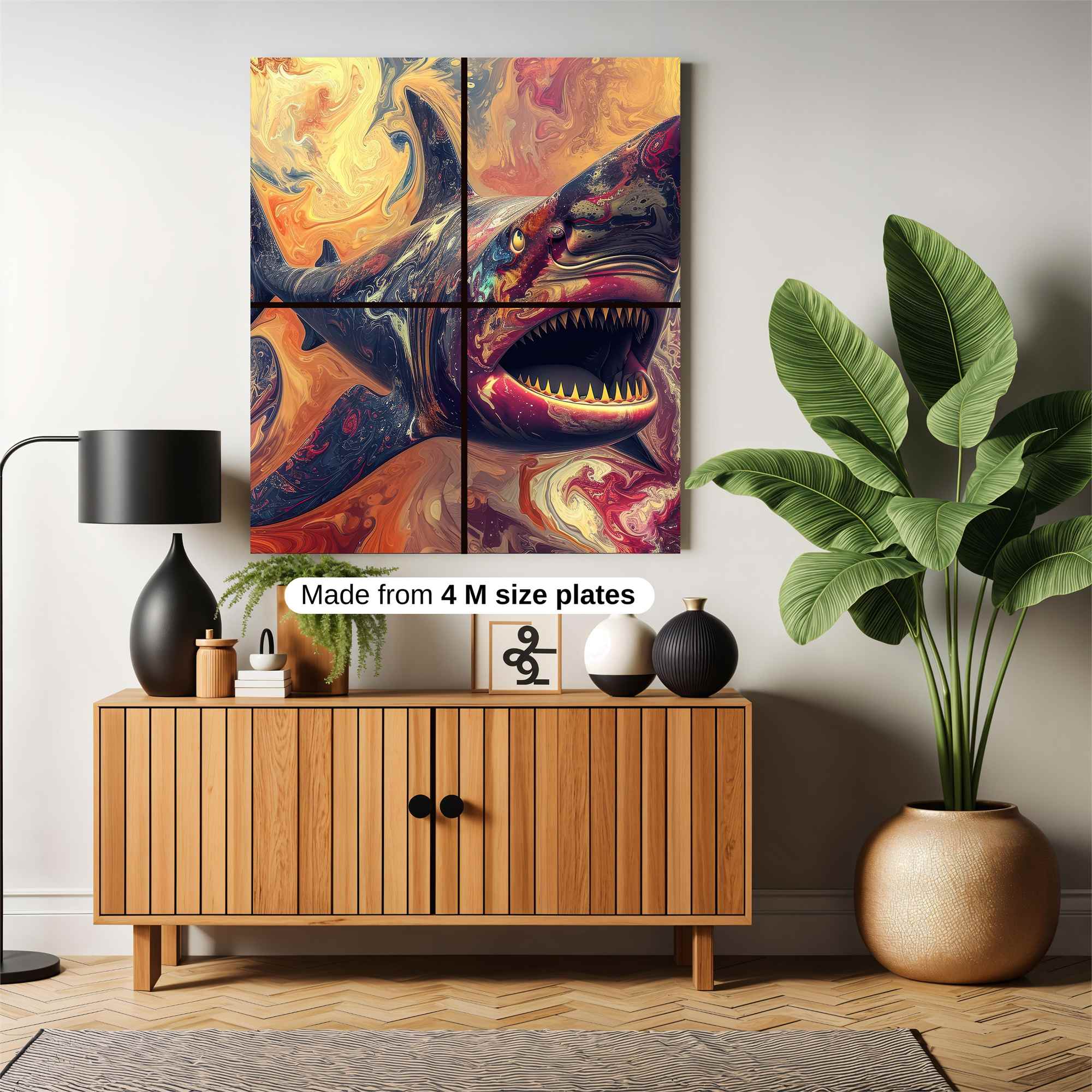 Shark Psychedelic Safe Wall Magnetic / M