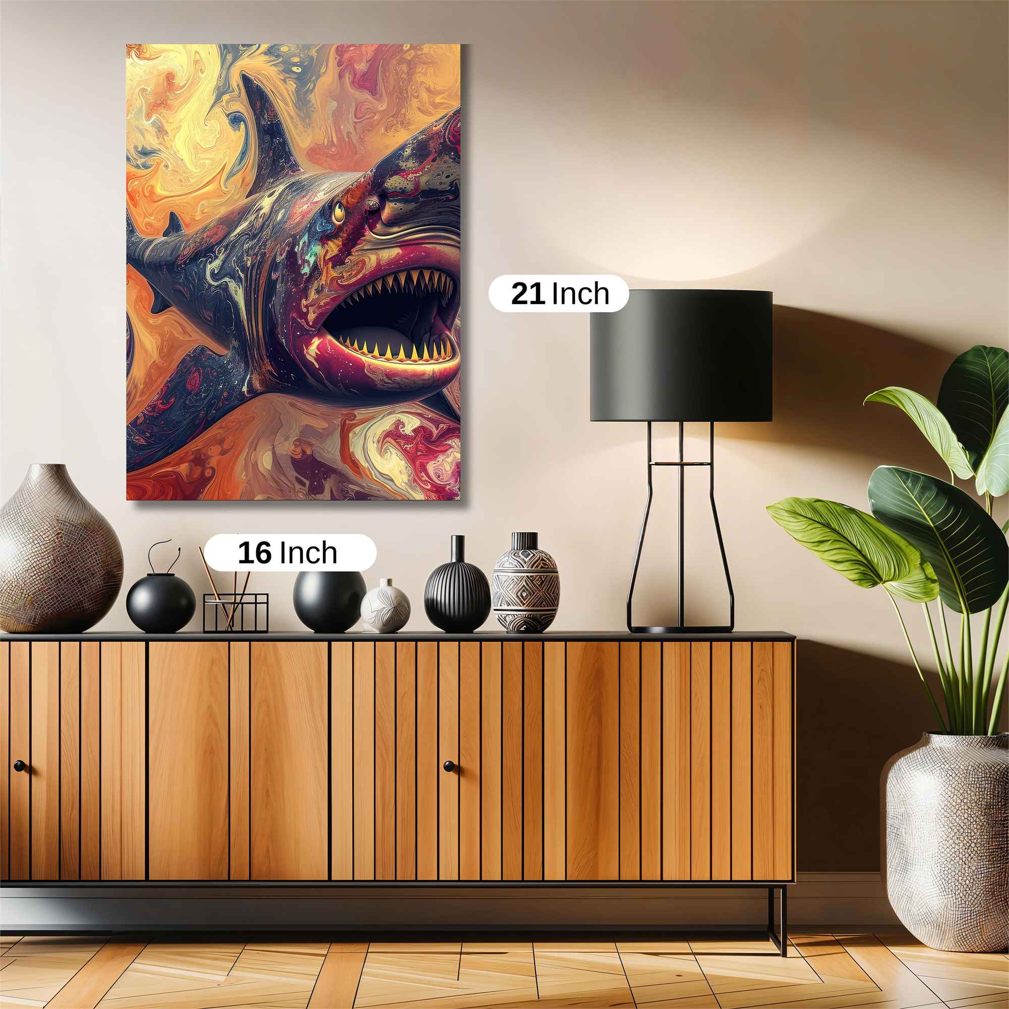 Shark Psychedelic Safe Wall Magnetic / M
