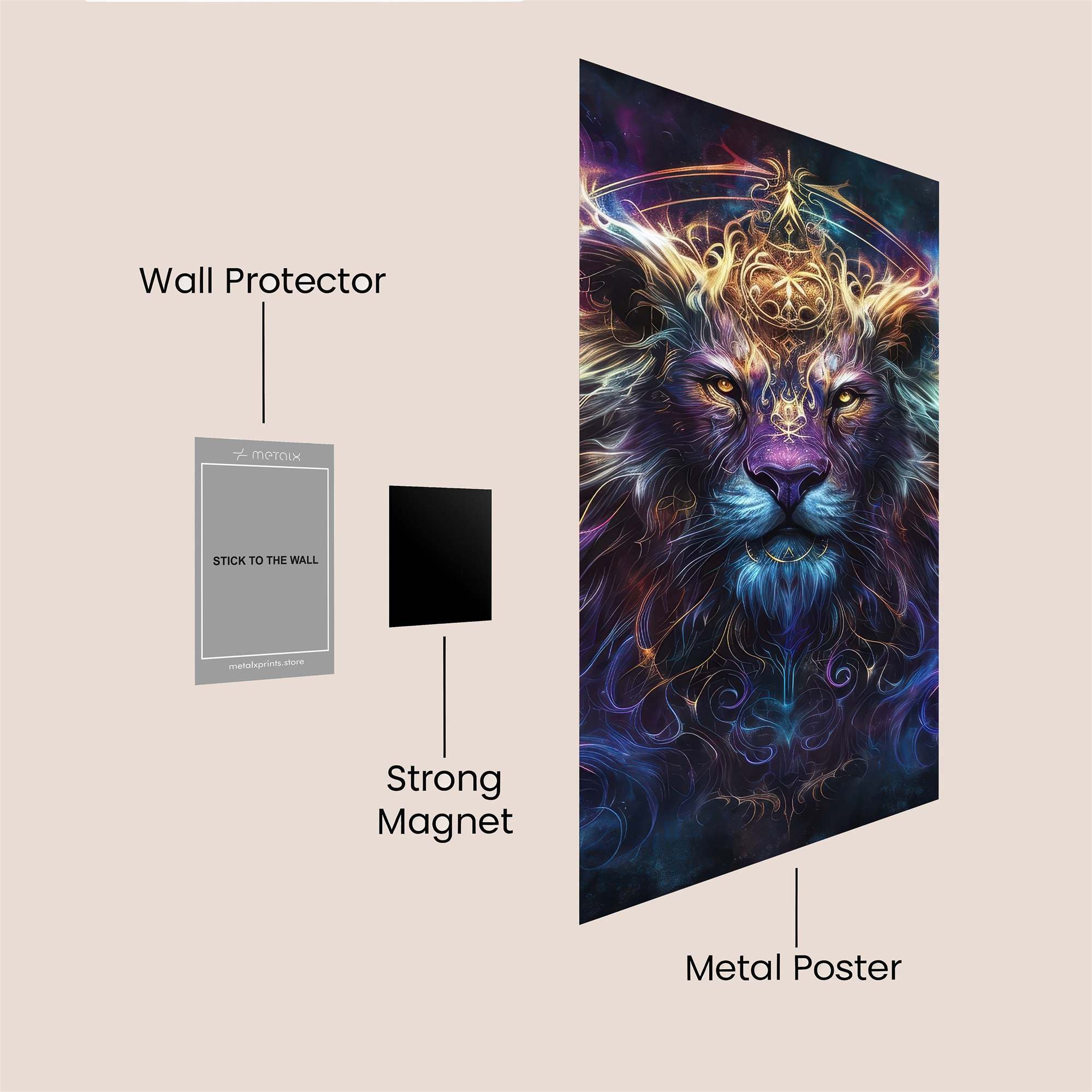 Lion Mystic Safe Wall Magnetic / M