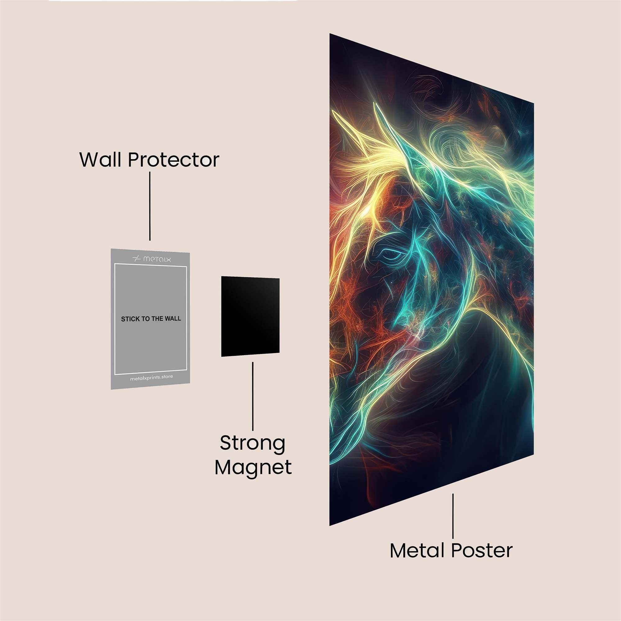 Mystic Blaze Safe Wall Magnetic / M