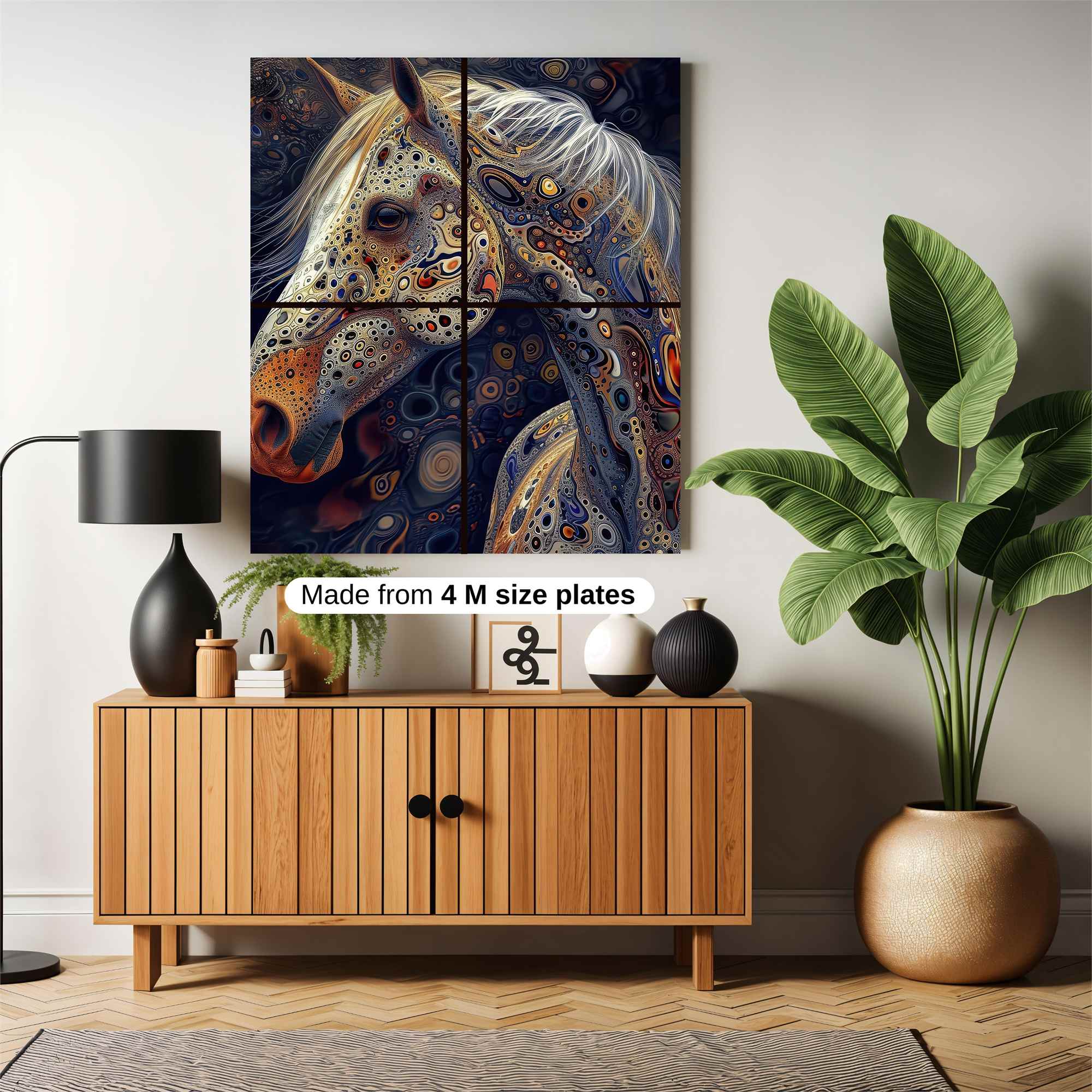 Horse Psychedelic Safe Wall Magnetic / M