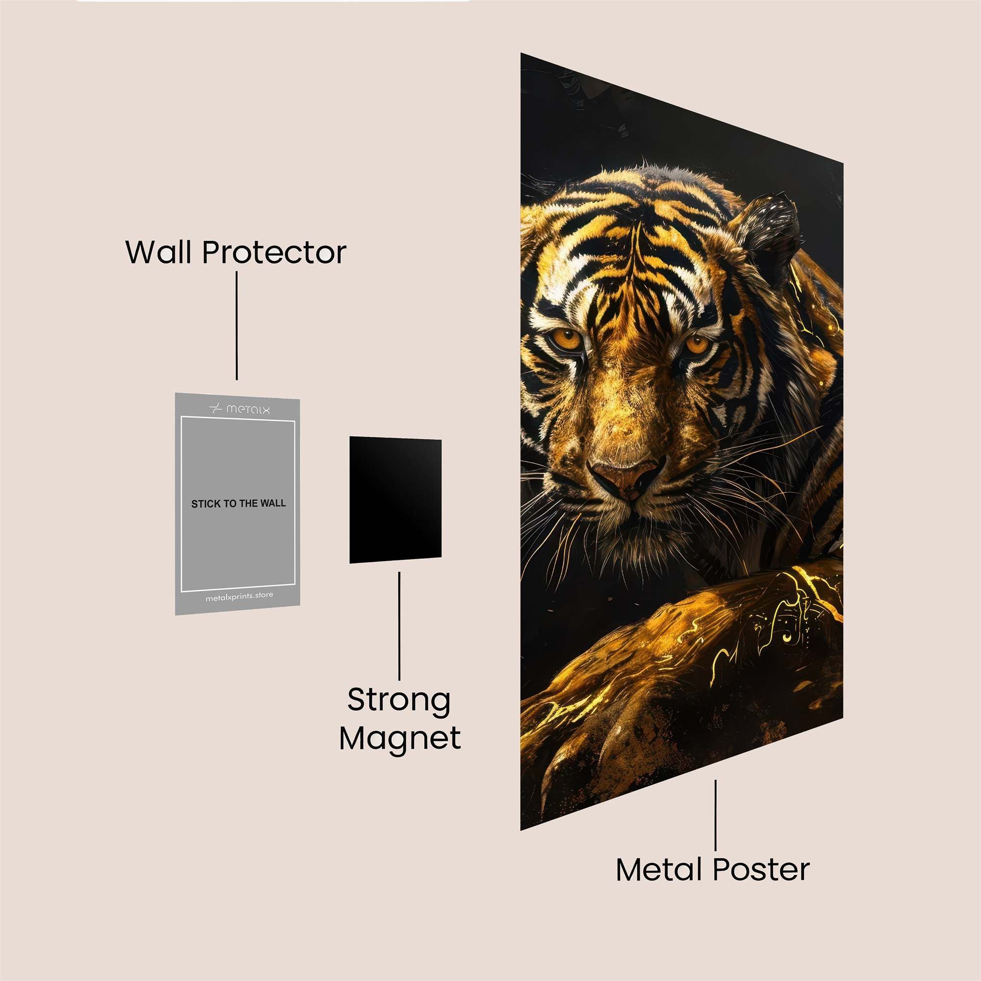 Tiger Majesty Safe Wall Magnetic / M