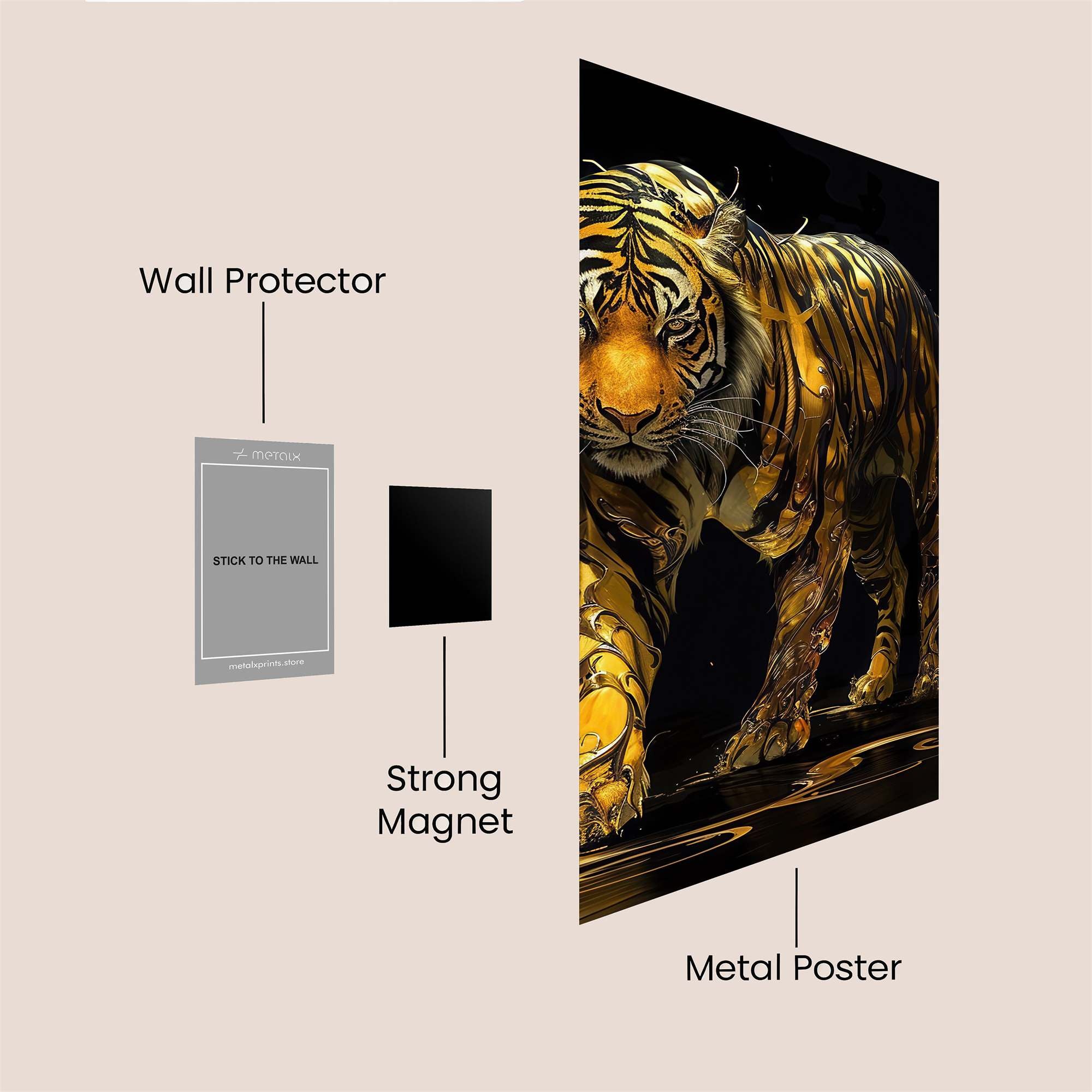 Golden Majesty Safe Wall Magnetic / M