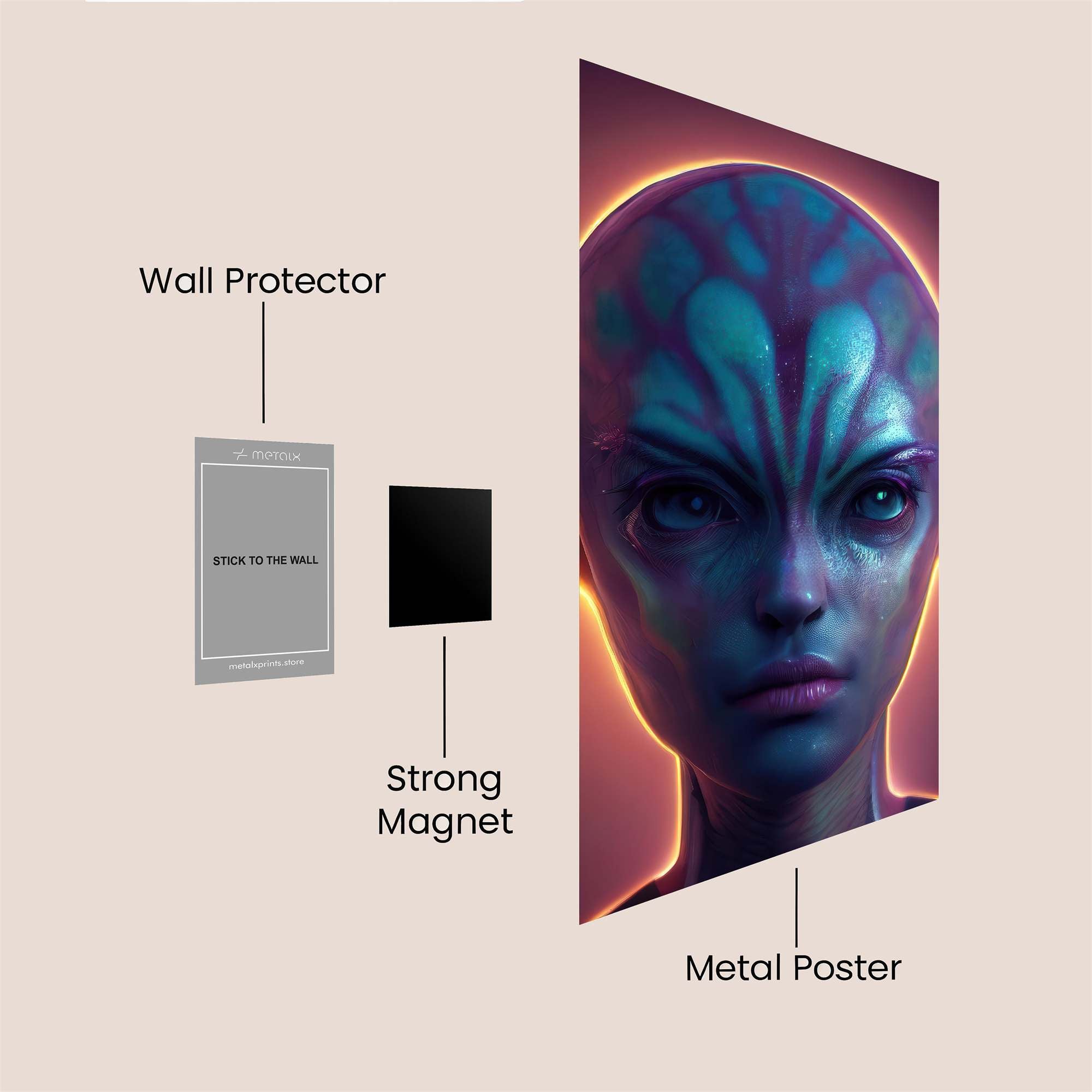 Alien Enigma Safe Wall Magnetic / M