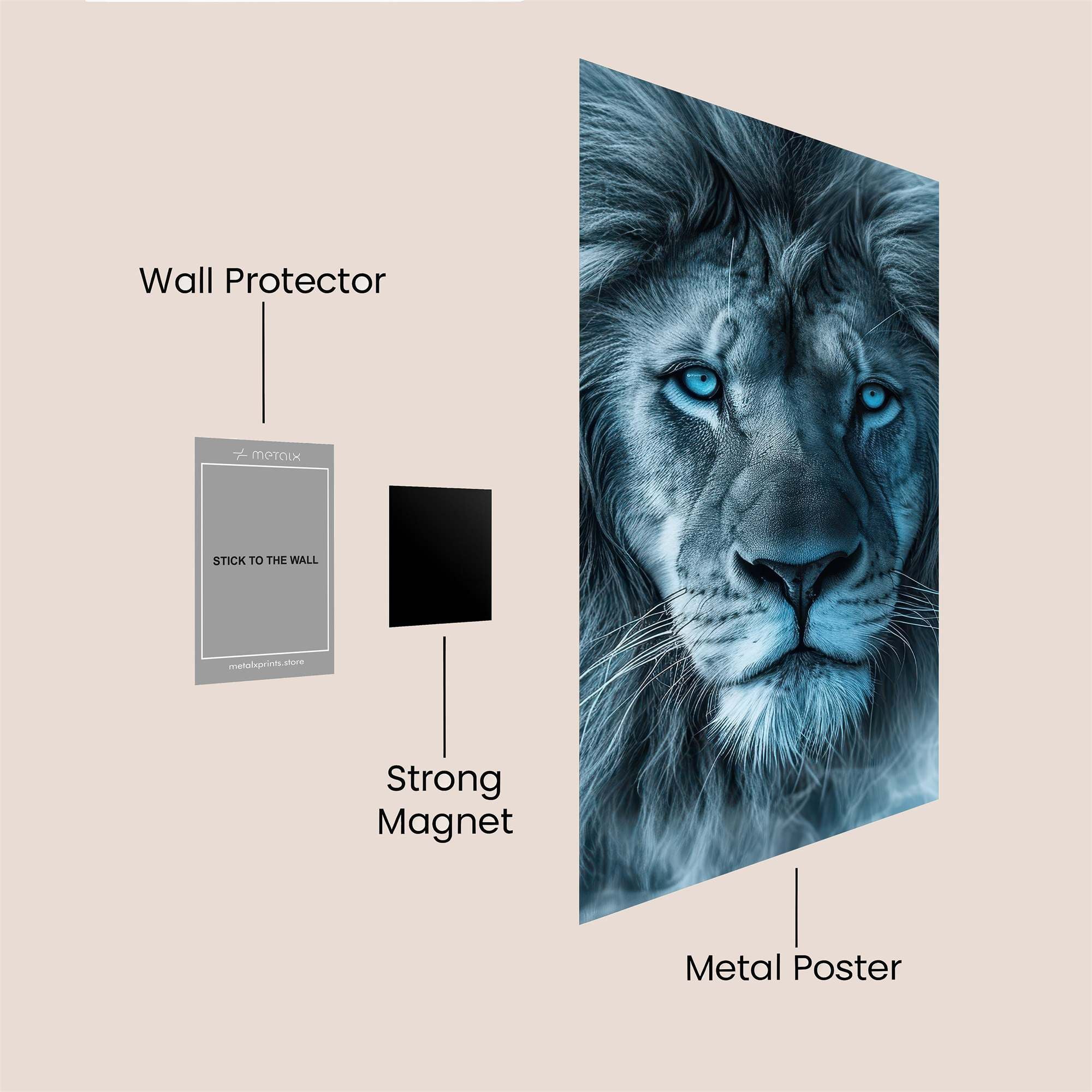 Lion Serenity Safe Wall Magnetic / M