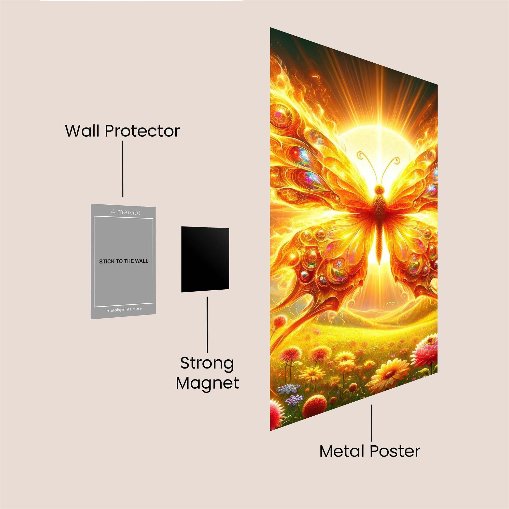 Solar Radiance Safe Wall Magnetic / M