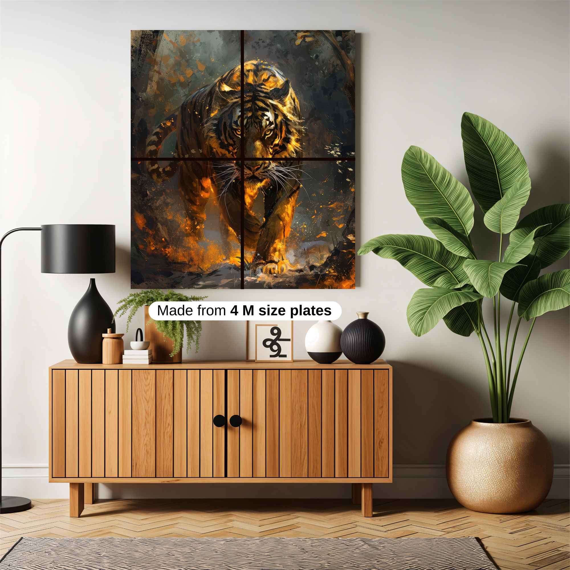 Tiger Blaze Safe Wall Magnetic / M