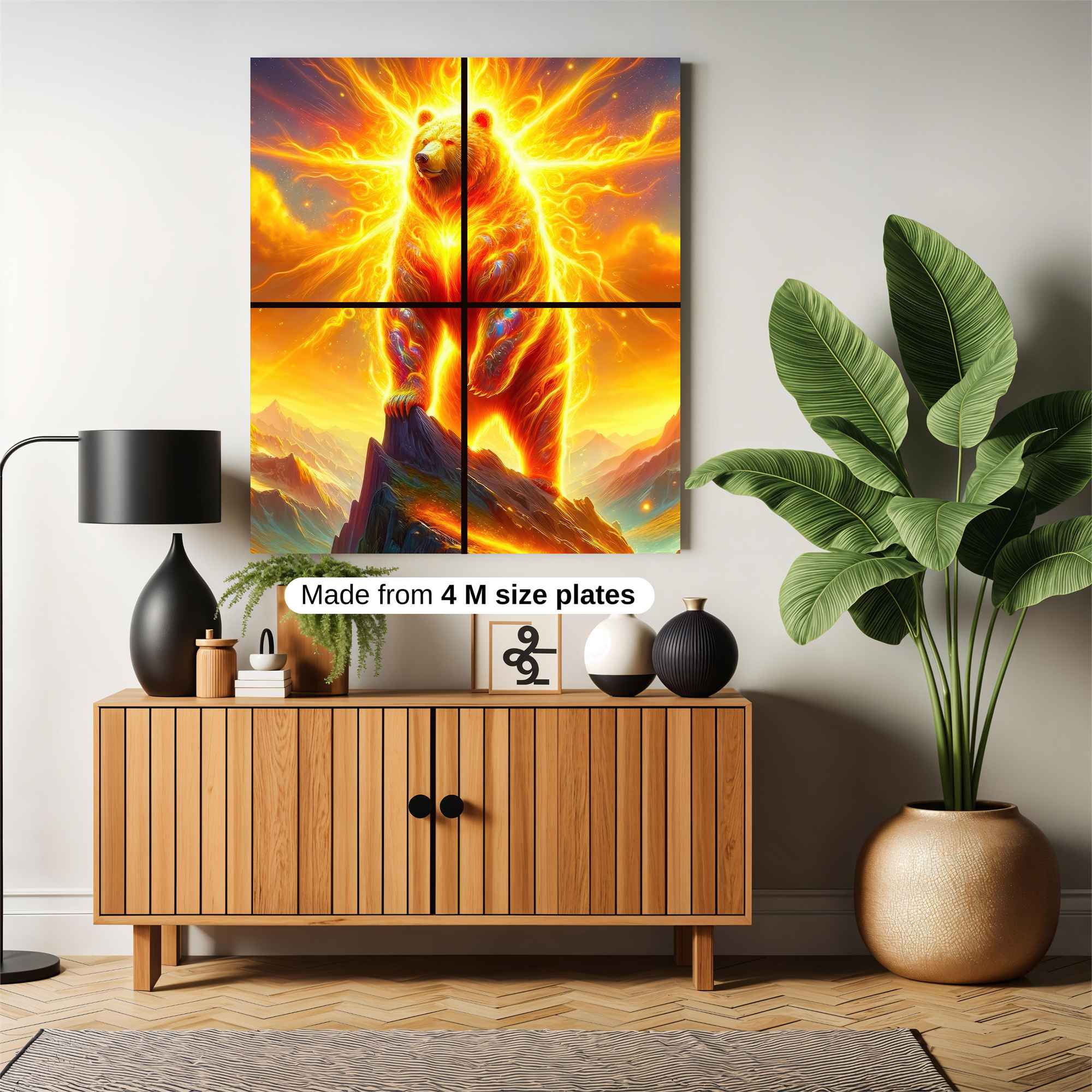 Sunfire Bear Safe Wall Magnetic / M