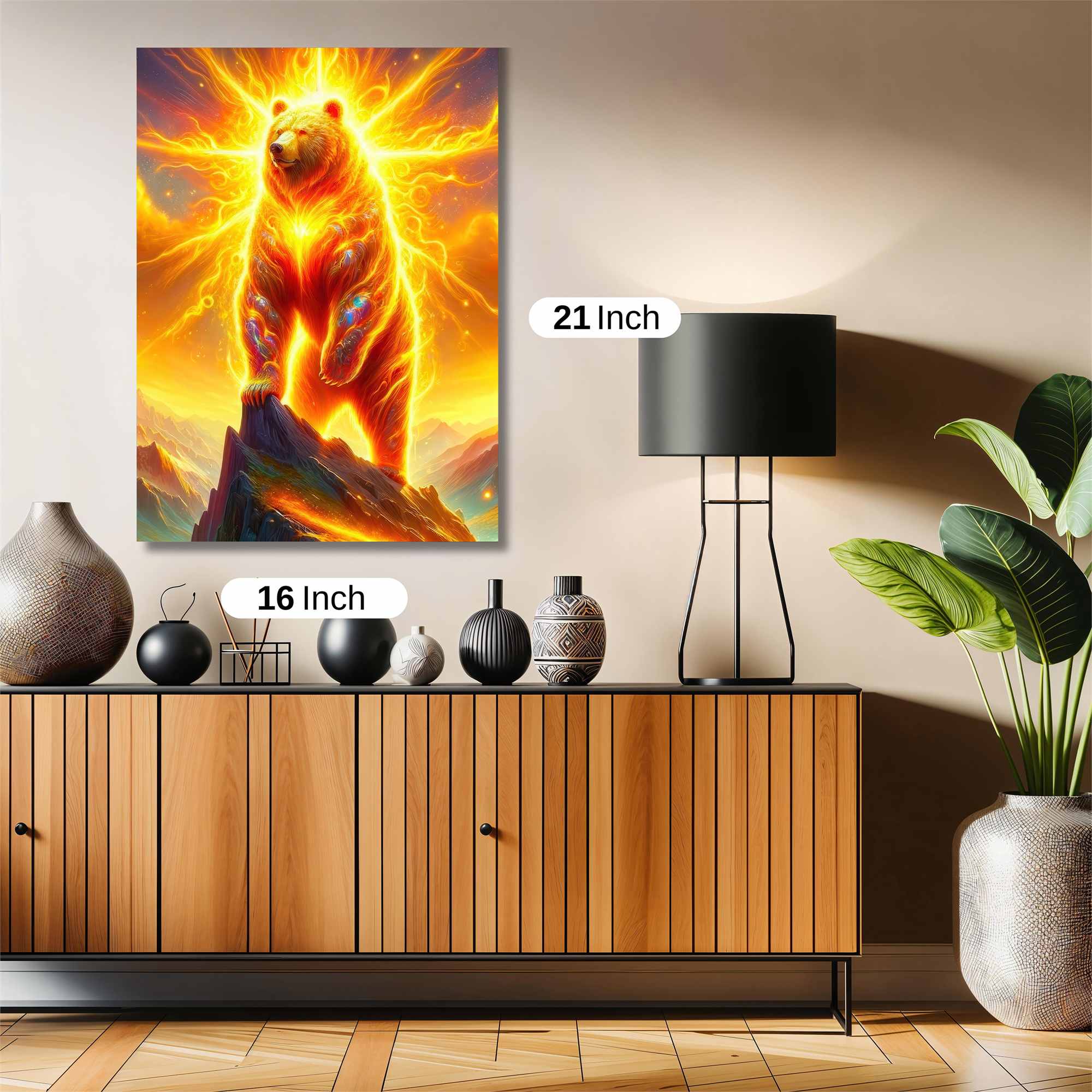 Sunfire Bear Safe Wall Magnetic / M