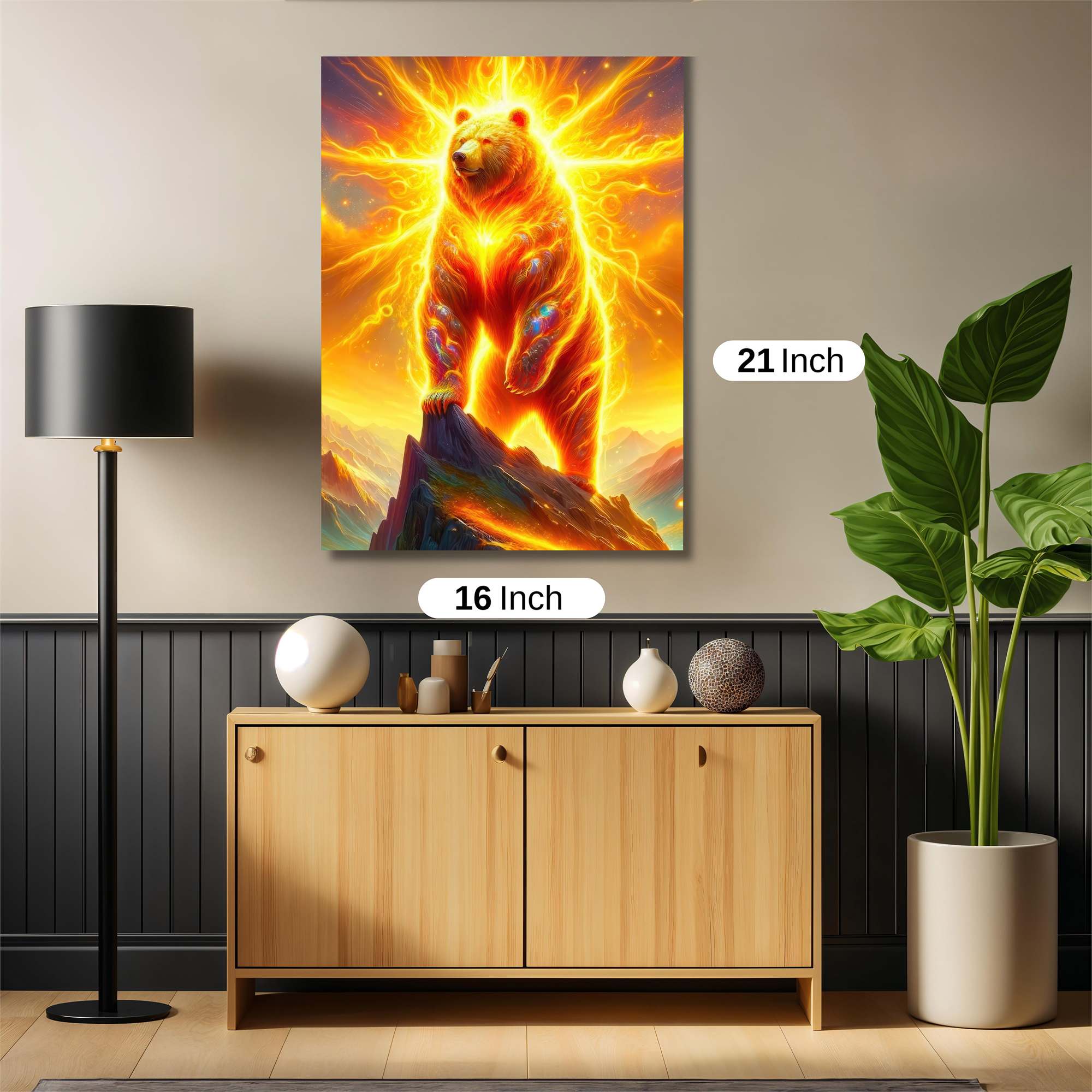 Sunfire Bear Safe Wall Magnetic / M