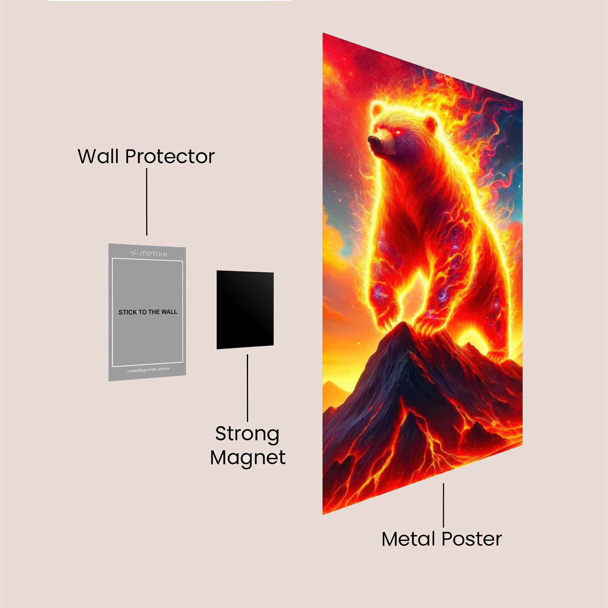 Firebear Majestic Safe Wall Magnetic / M