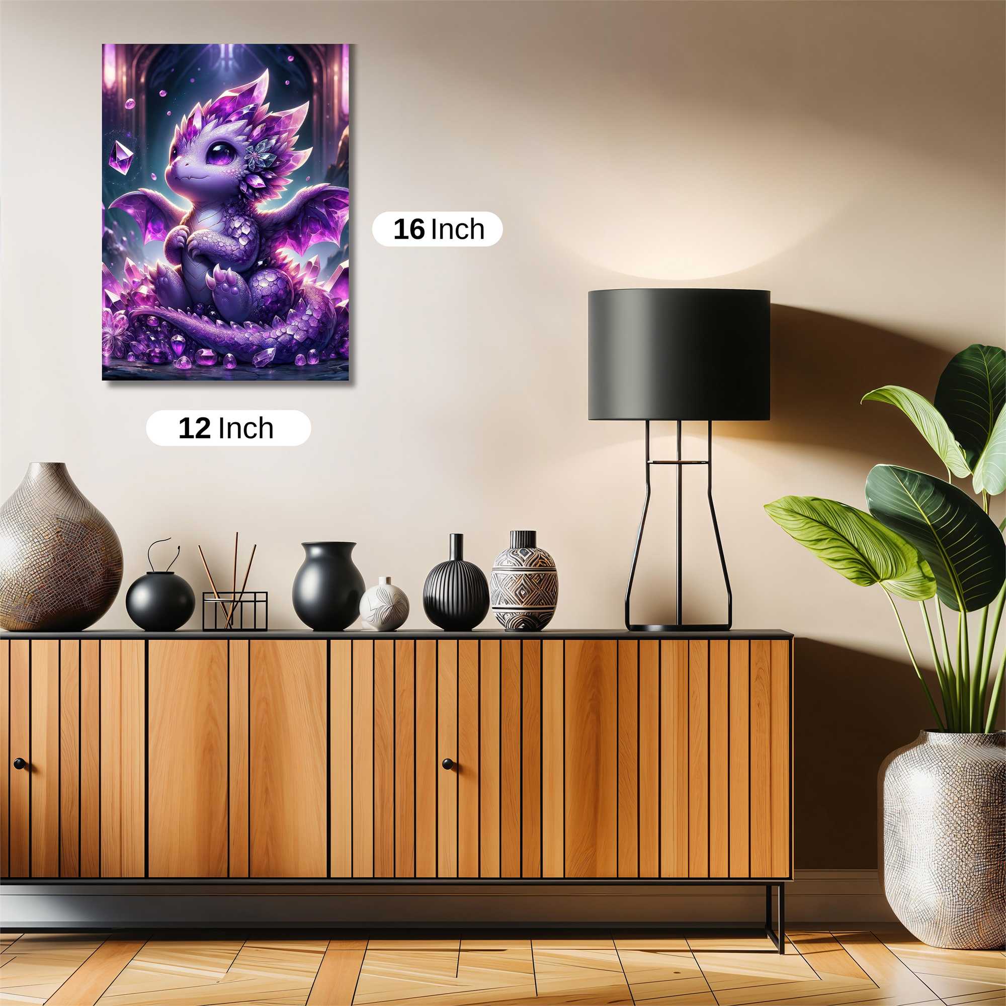 Amethyst Serenity Safe Wall Magnetic / M