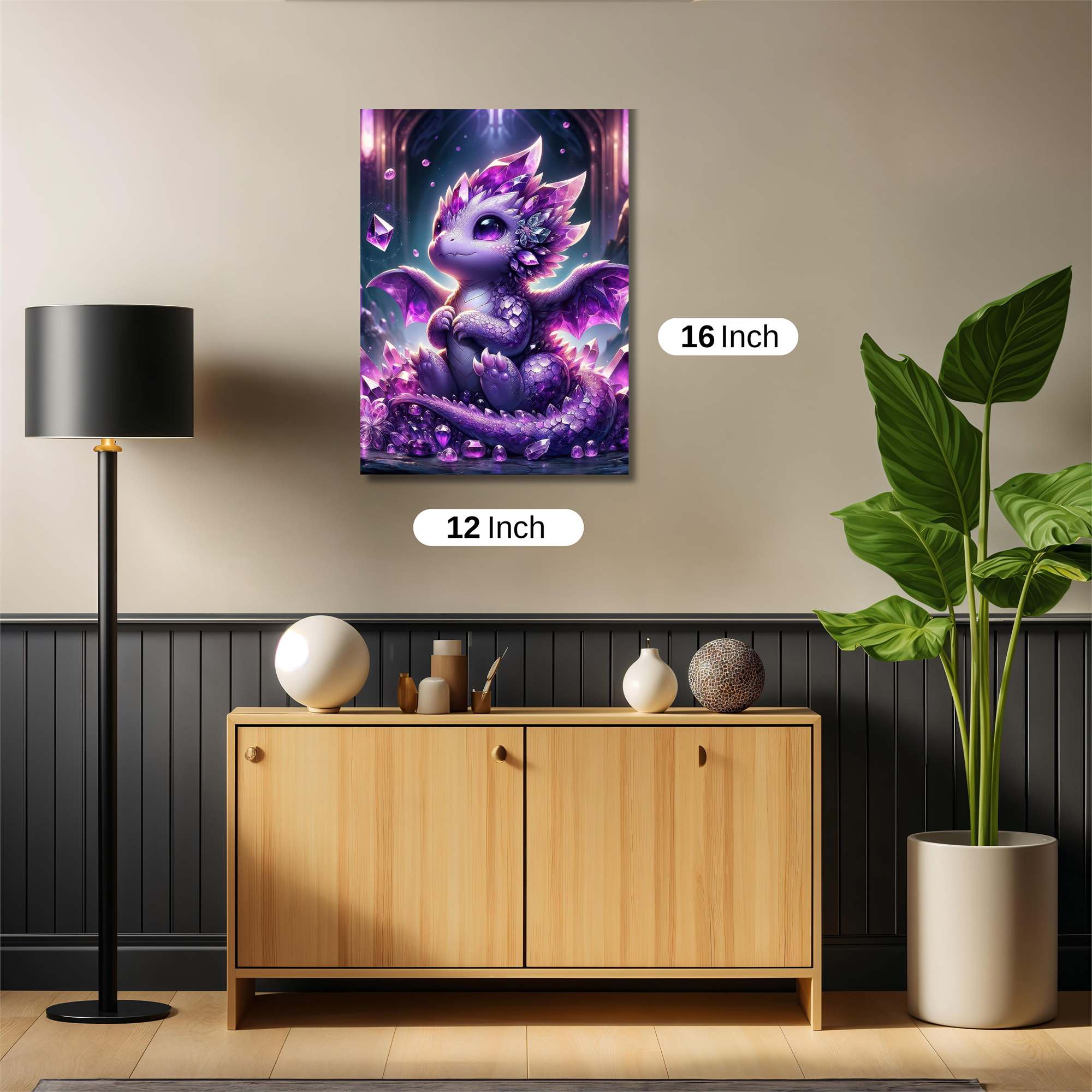 Amethyst Serenity Safe Wall Magnetic / M