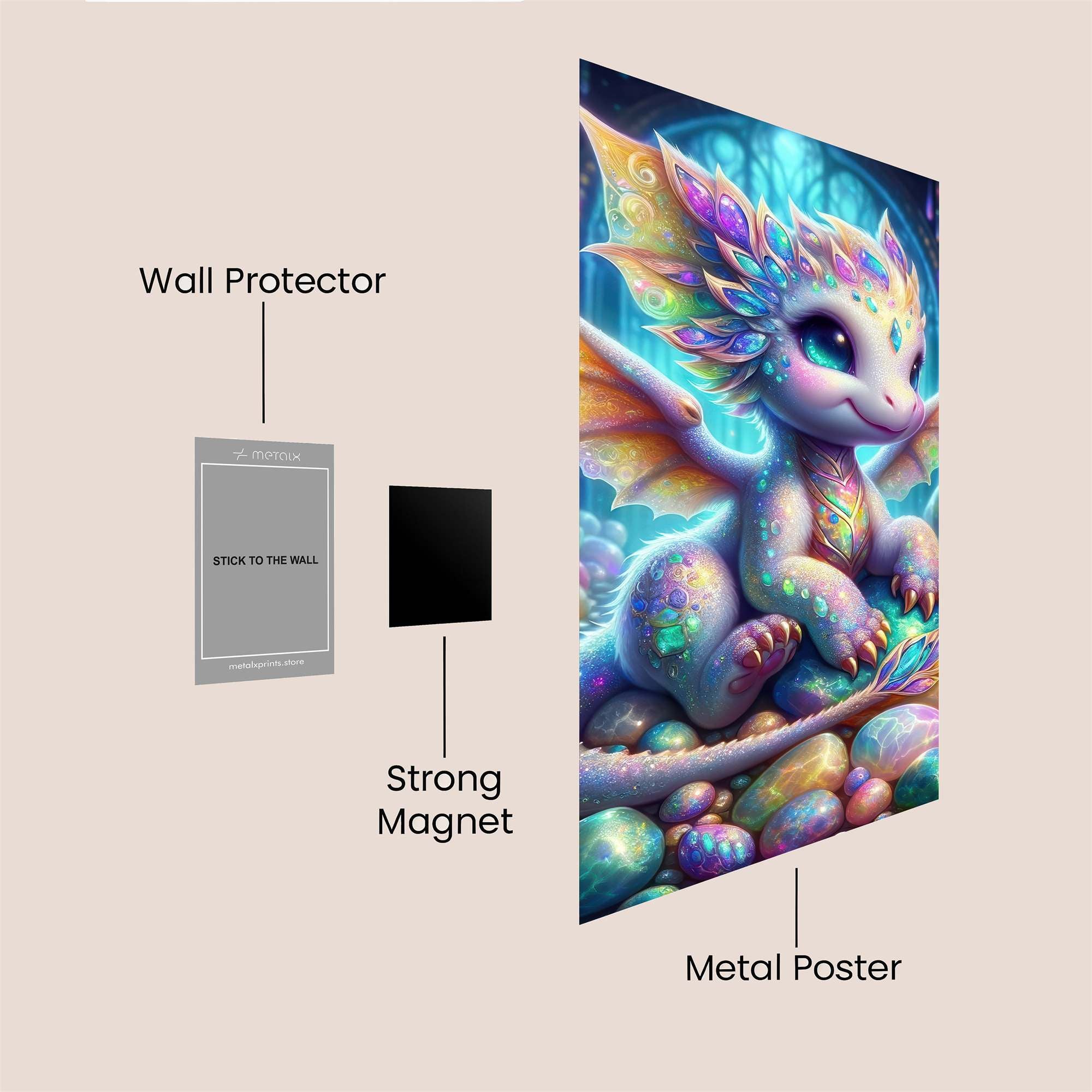 Crystal Joy Safe Wall Magnetic / M