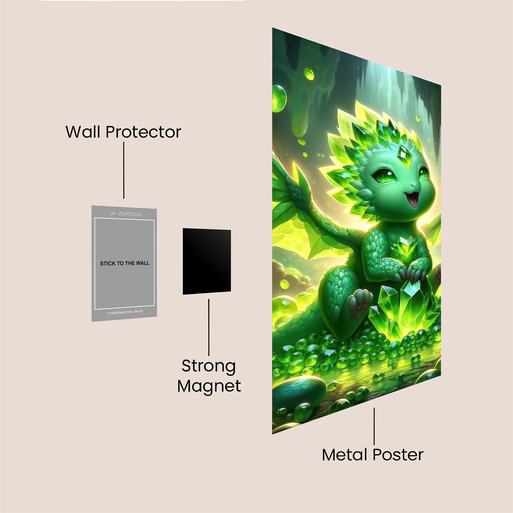 Emerald Joy Safe Wall Magnetic / M