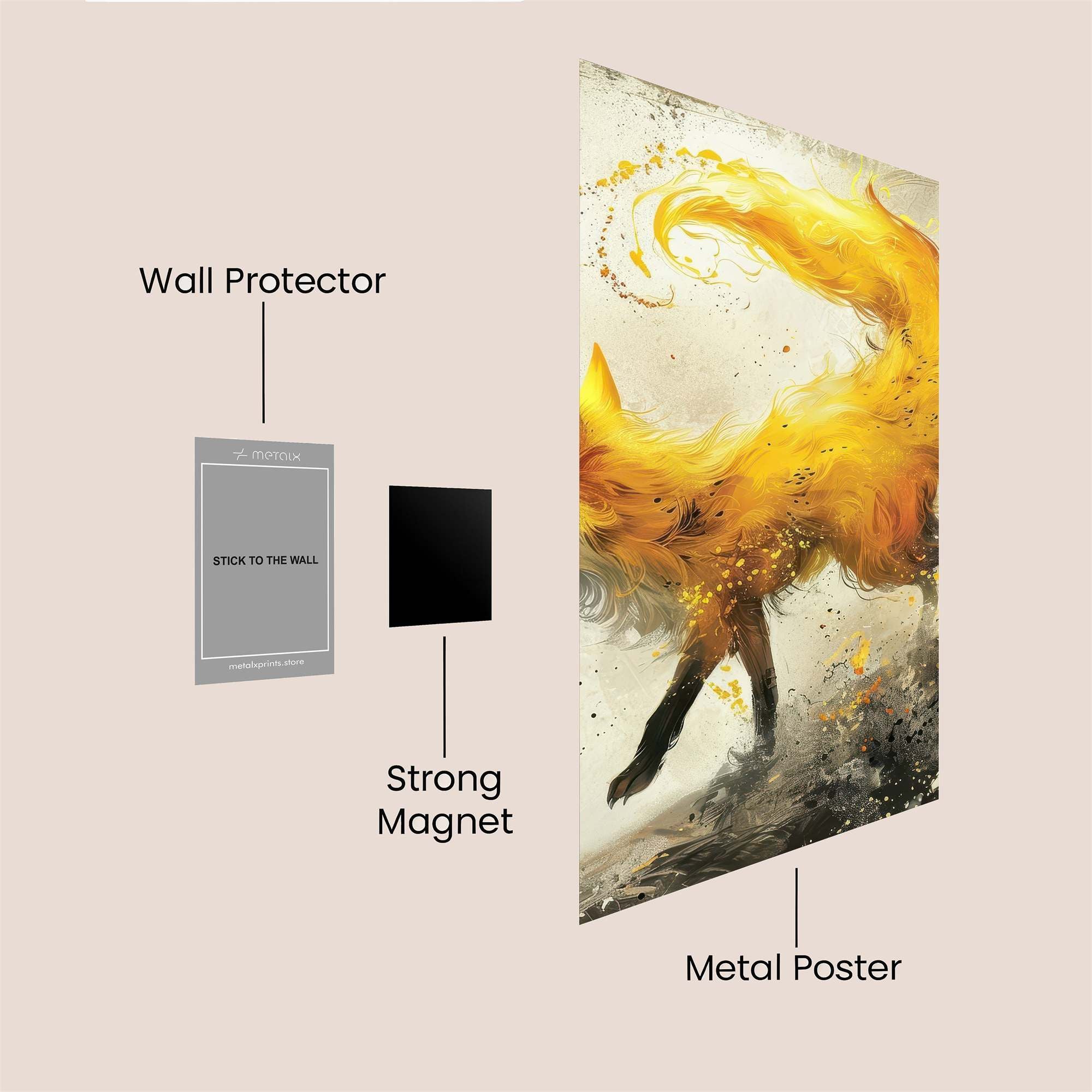 FlameWhisper Safe Wall Magnetic / M