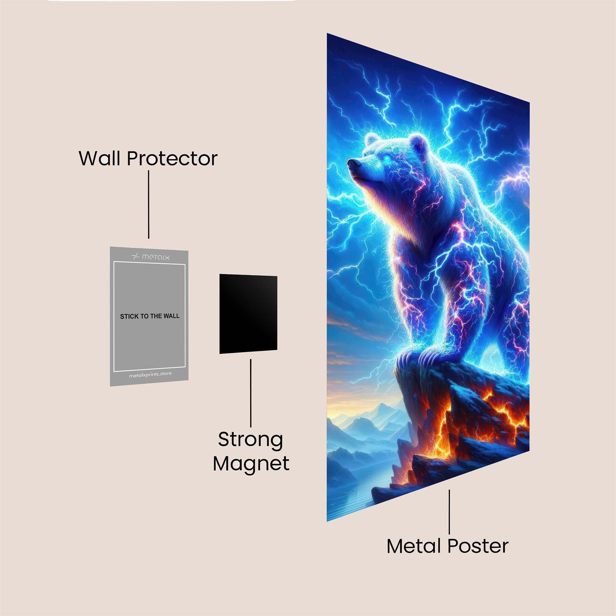 Thunderbear Majestic Safe Wall Magnetic / M