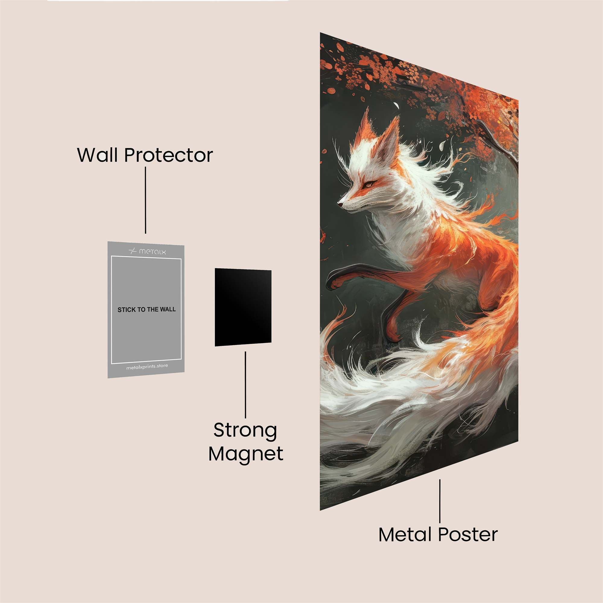 Kitsune Serenity Safe Wall Magnetic / M