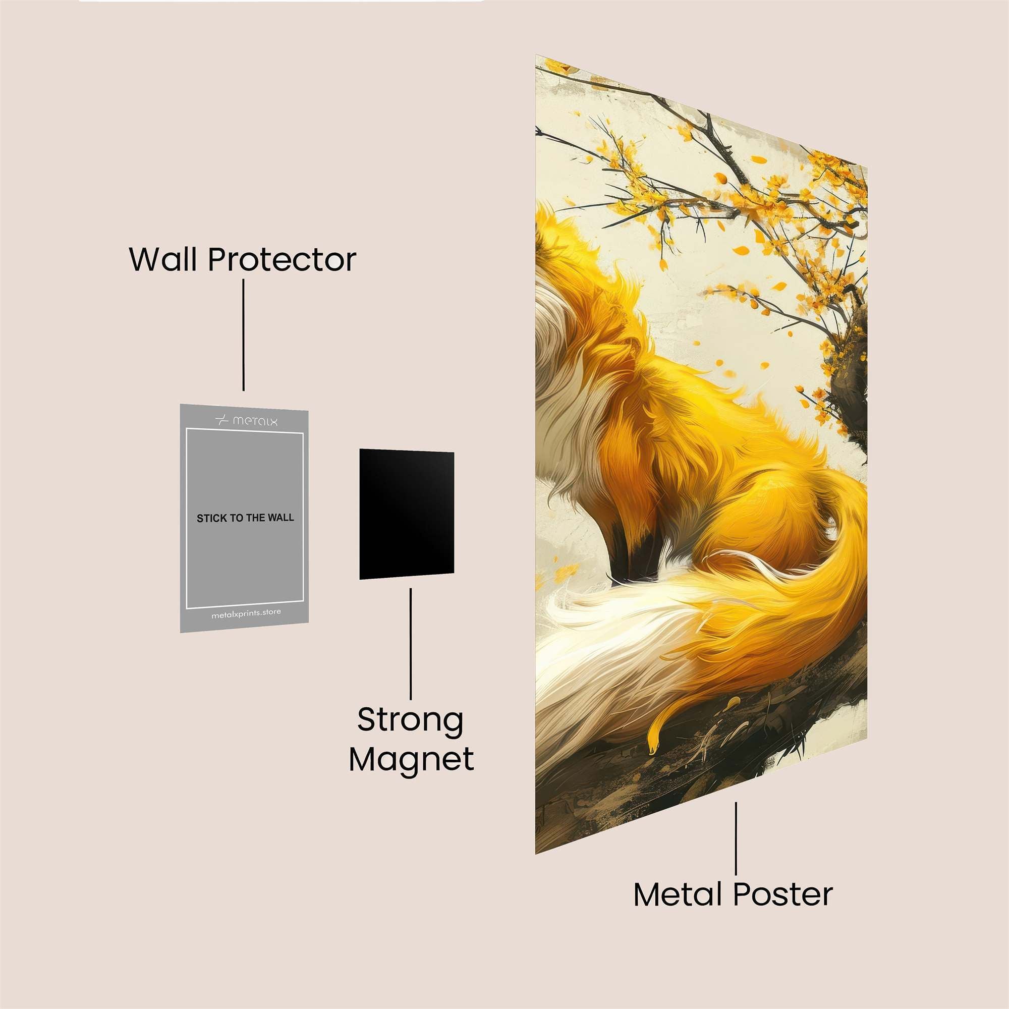 Golden Serenity Safe Wall Magnetic / M