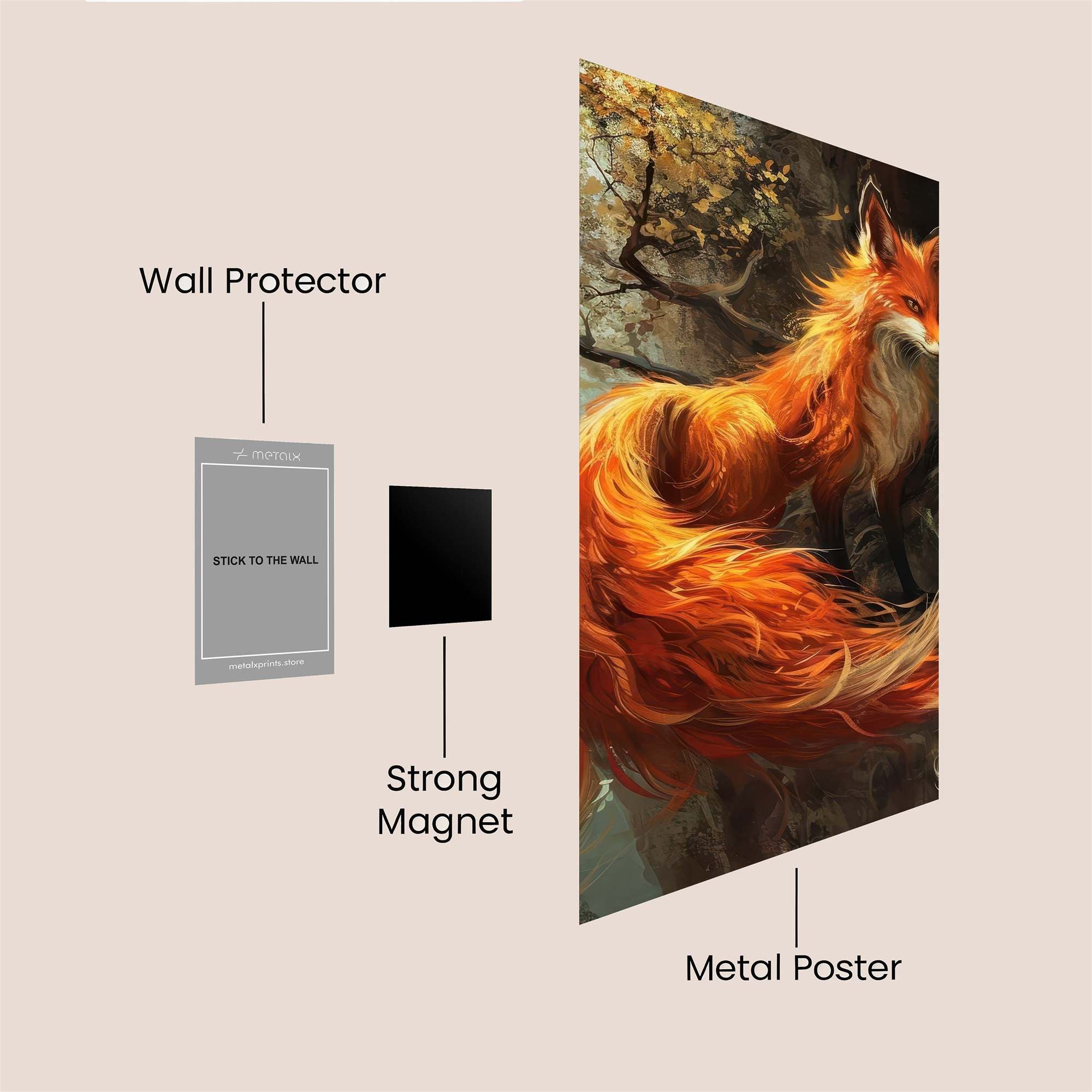 Fiery Enigma Safe Wall Magnetic / M