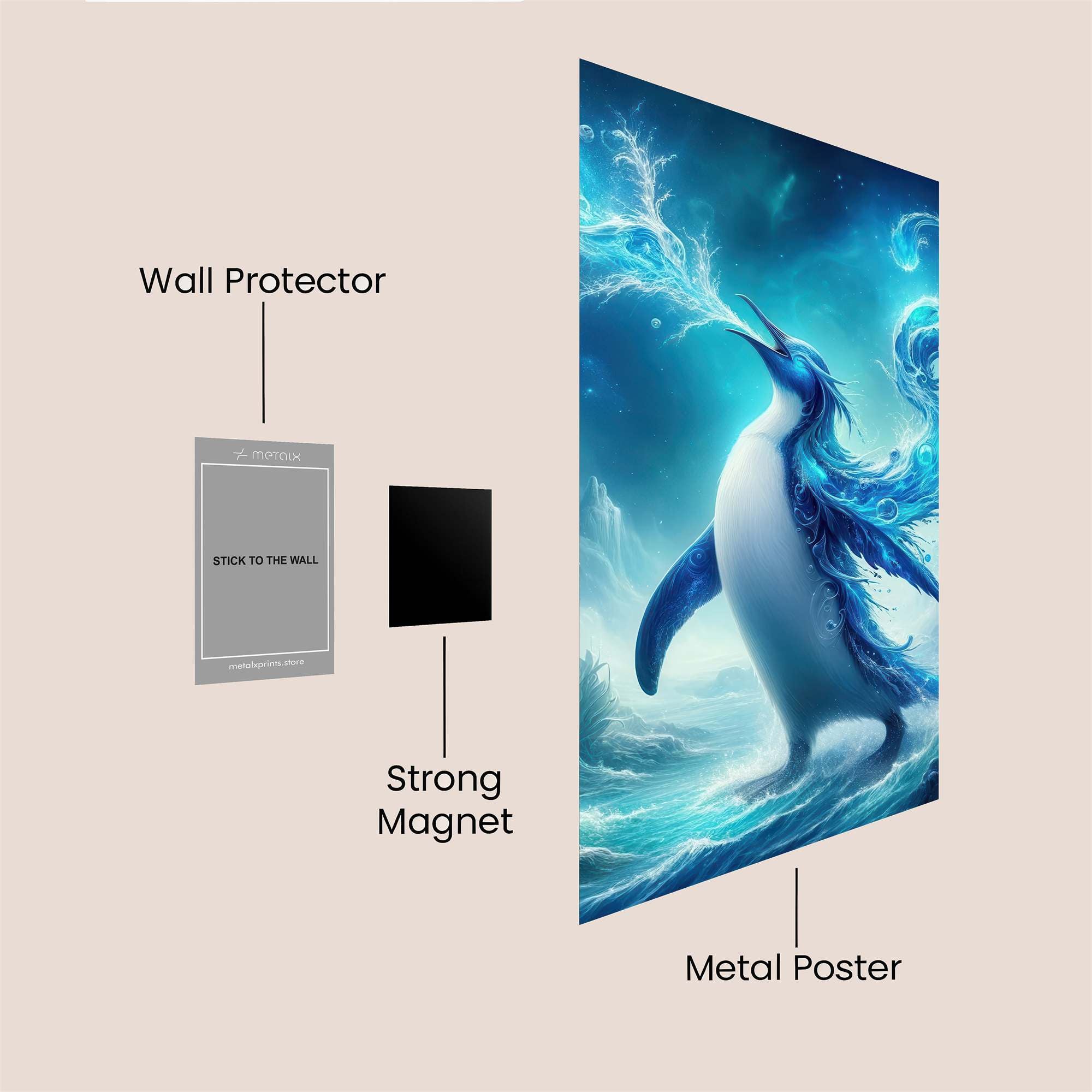 Penguin Enchantment Safe Wall Magnetic / M
