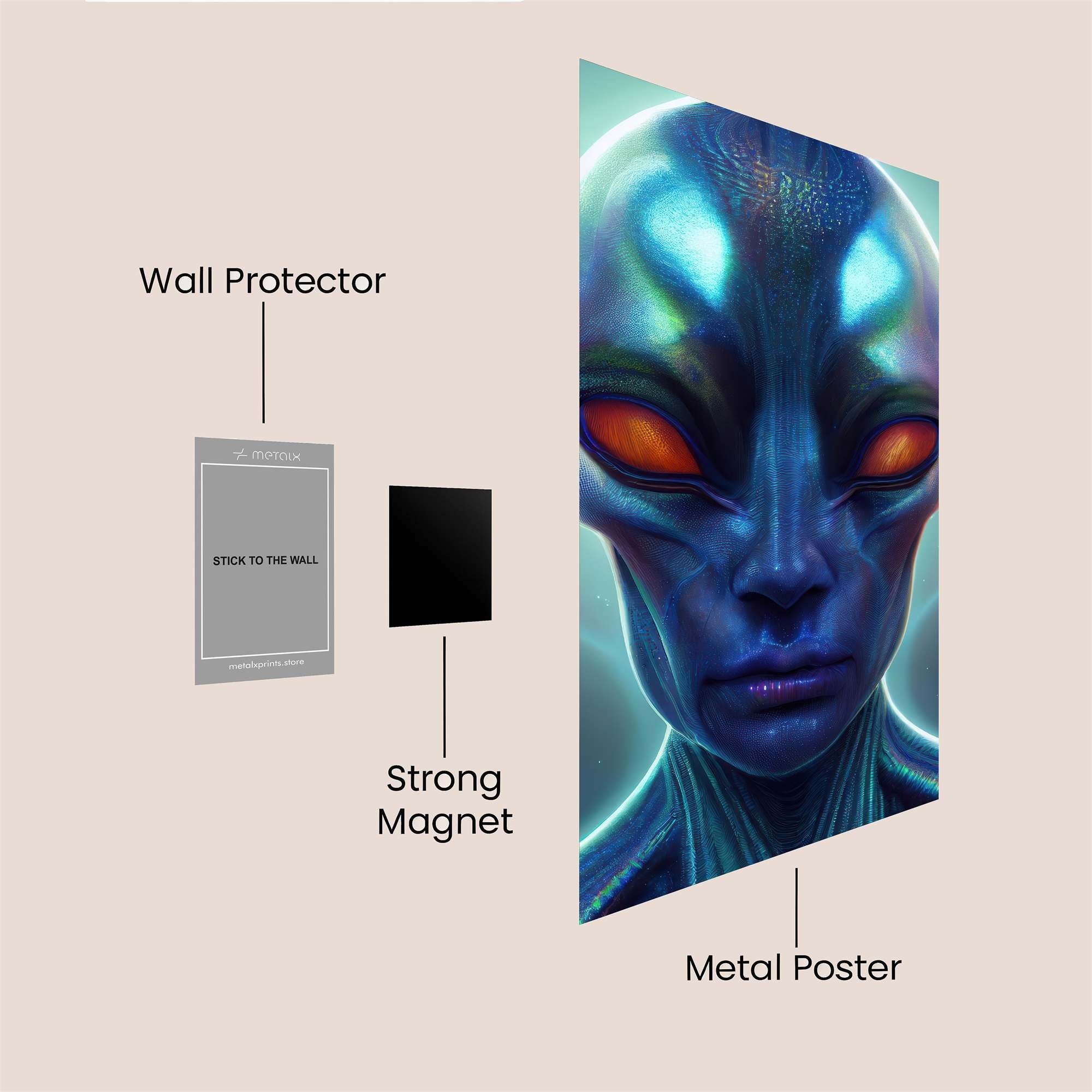 Alien Enigma Safe Wall Magnetic / M